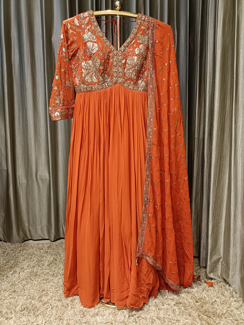 ALIA CUT DESIGN ANARKALI DRESS FESTIVE OCCASSION,EVENIN OUTING PARTY W – Bawree