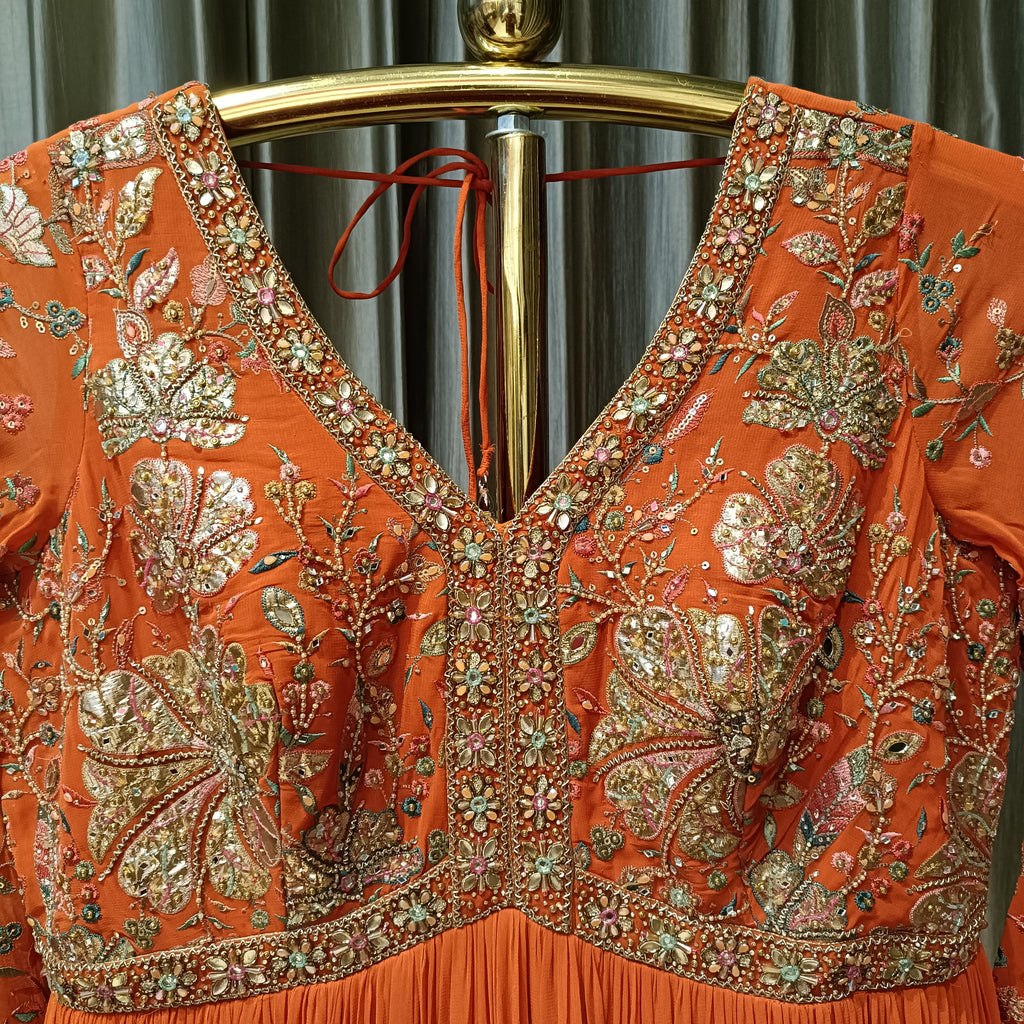ALIA CUT DESIGN ANARKALI DRESS FESTIVE OCCASSION,EVENIN OUTING PARTY W – Bawree