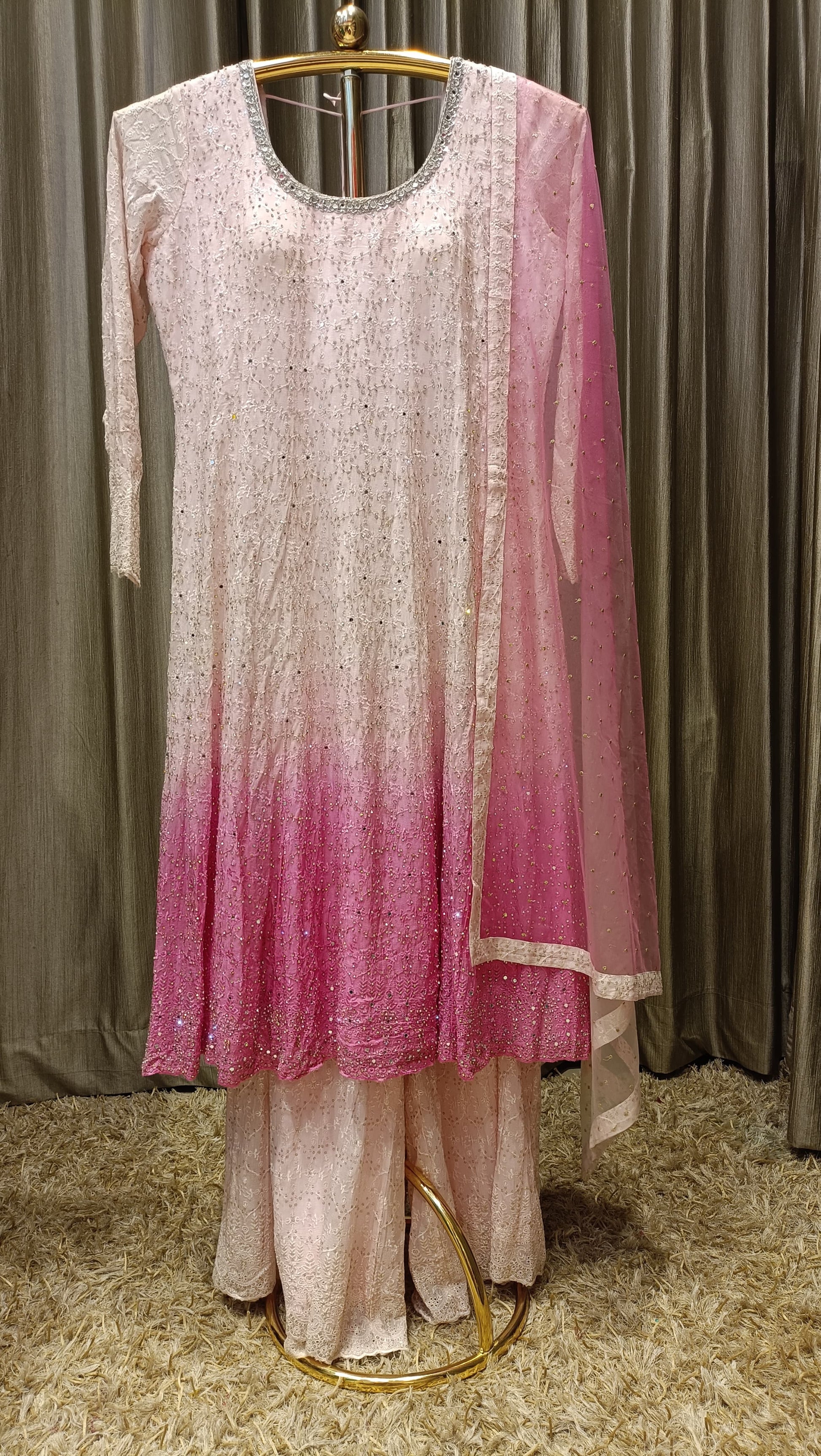 ANARKALI WITH PALAZZO SET FESTIVE WEAR