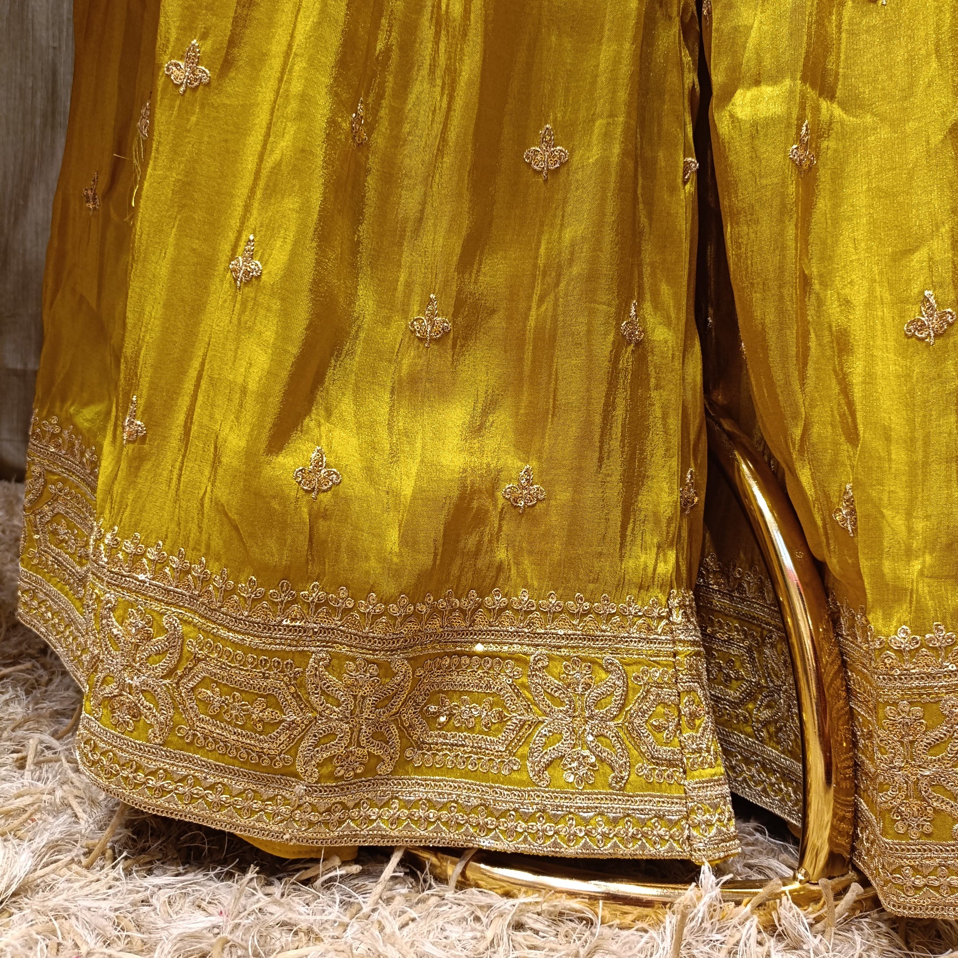 FLARE PALAZZO SET, HALDI CEREMONY,FESTIVE OCCASSION OUTFIT