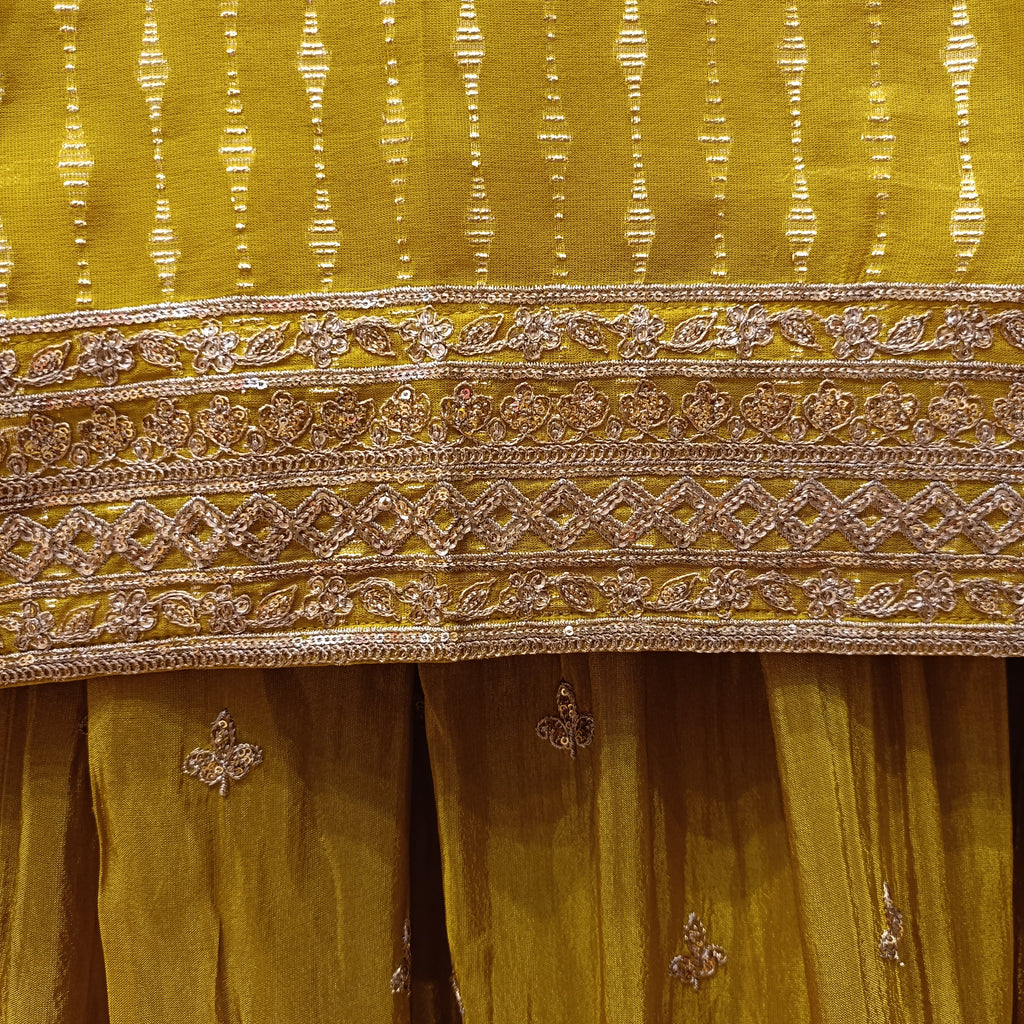 FLARE PALAZZO SET, HALDI CEREMONY,FESTIVE OCCASSION OUTFIT