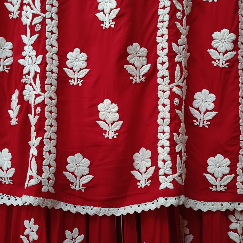 LAKHNAVI KURTI SET