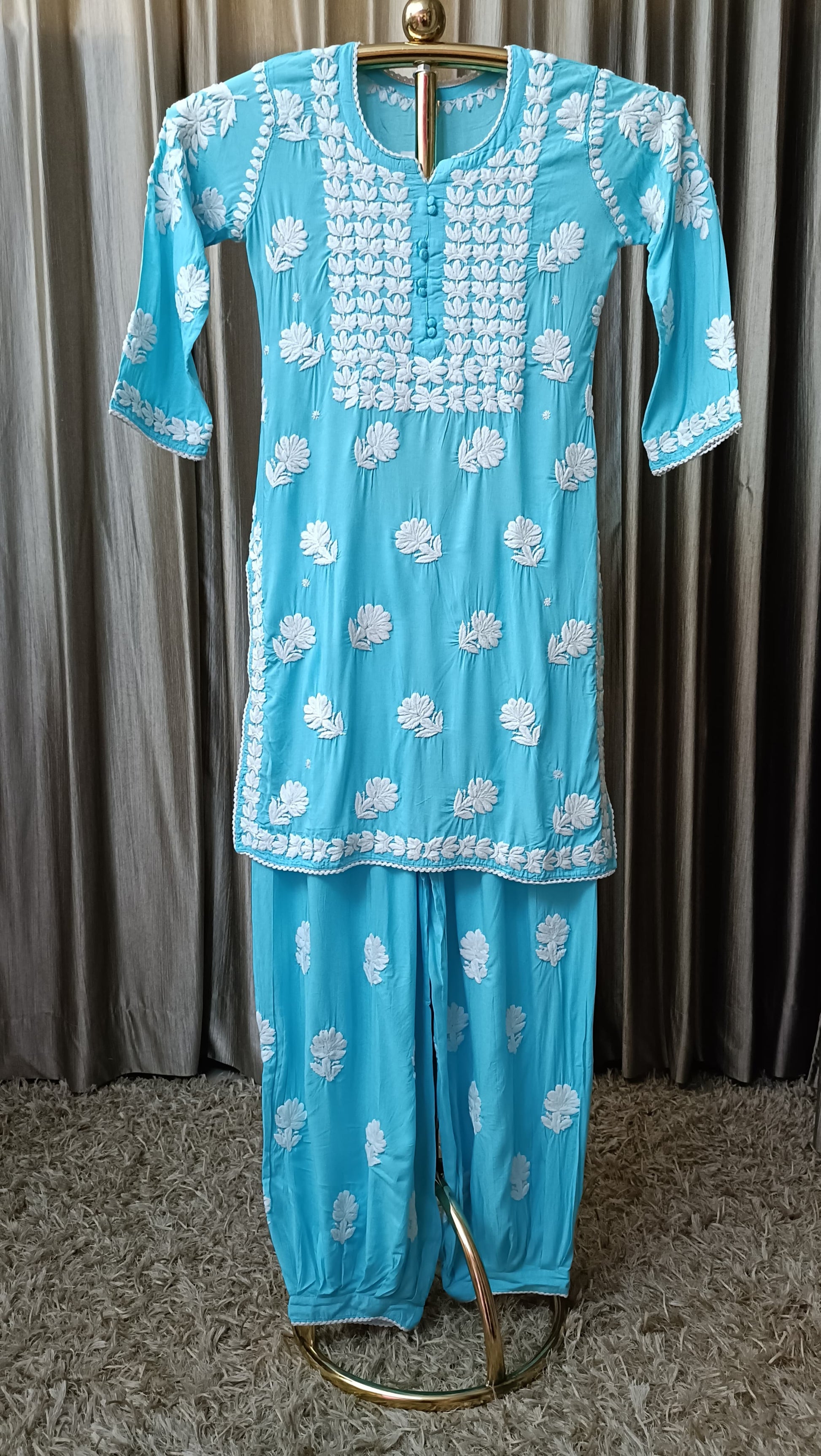 LAKHNAVI KURTI SET