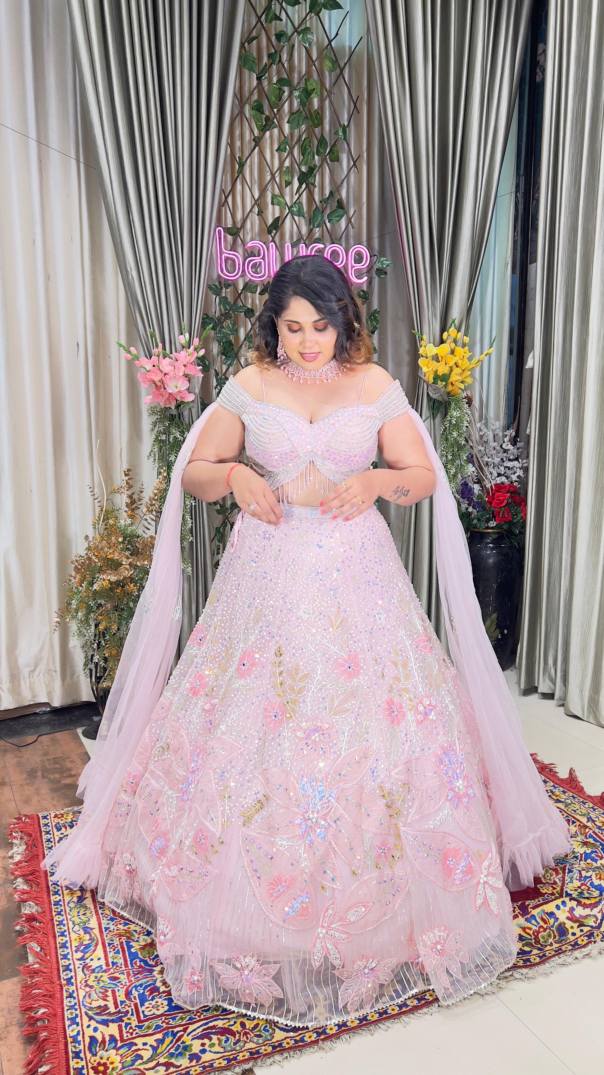 SANGEET,MEHNDI,RECEPTION LOOK LEHENGA CHOLI