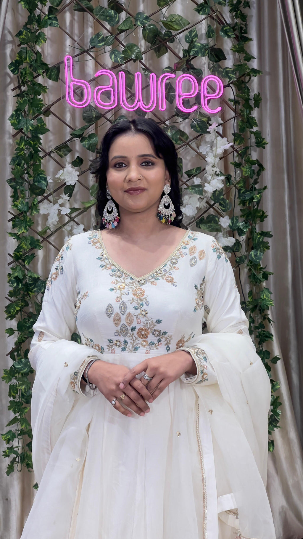 SILK ANARKALI FESTIVE OCCASSION,EVENING OUTFIT