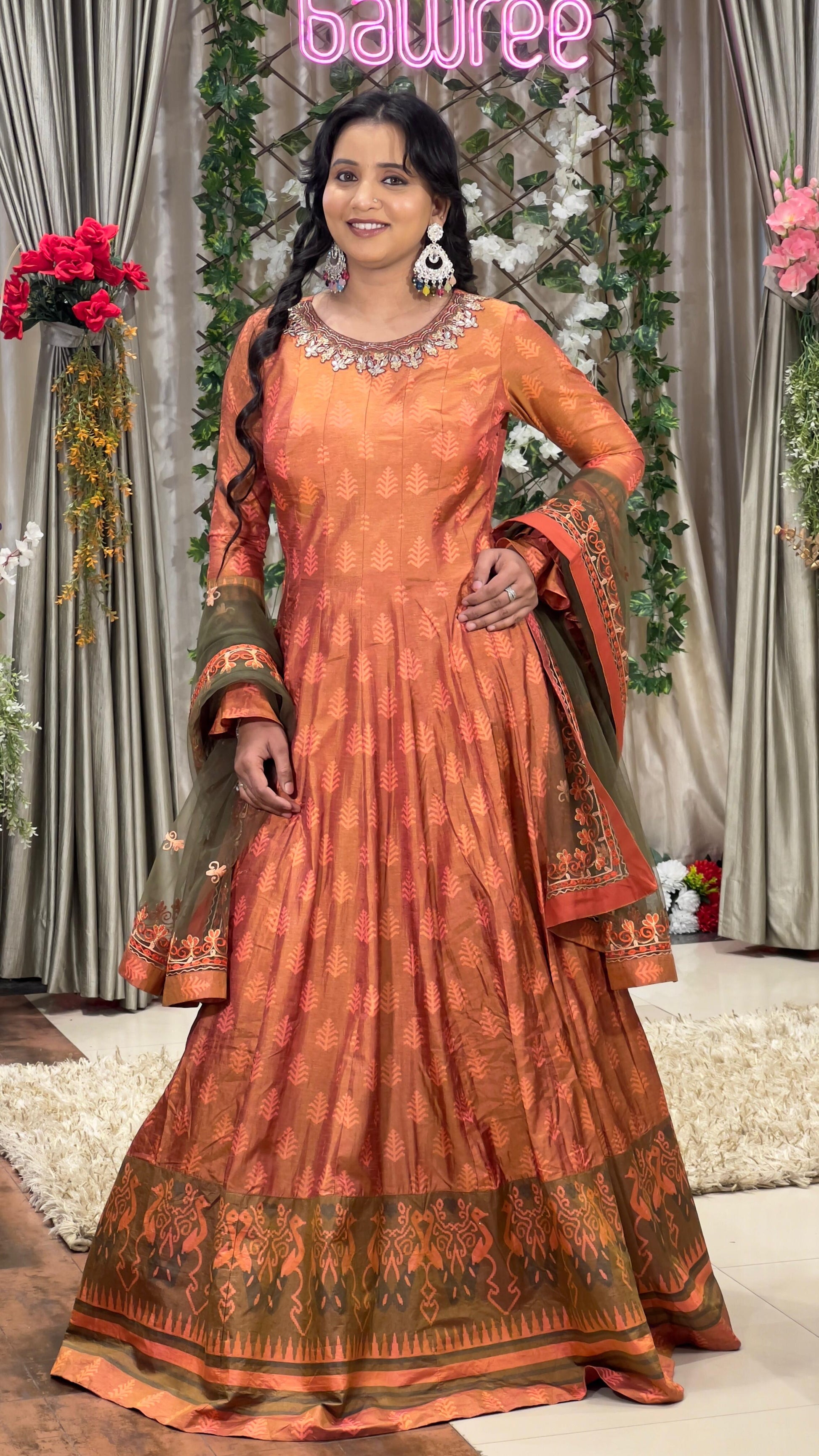ANARKALI DRESS SANGEET, PARTY WEAR,RECEPTION,FESTIVE OCCASSION OUTFIT