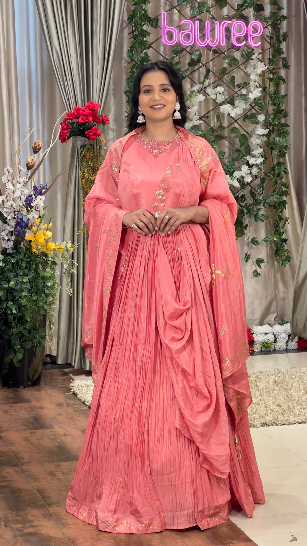 GATHER STYLE ANARKALI DRESS