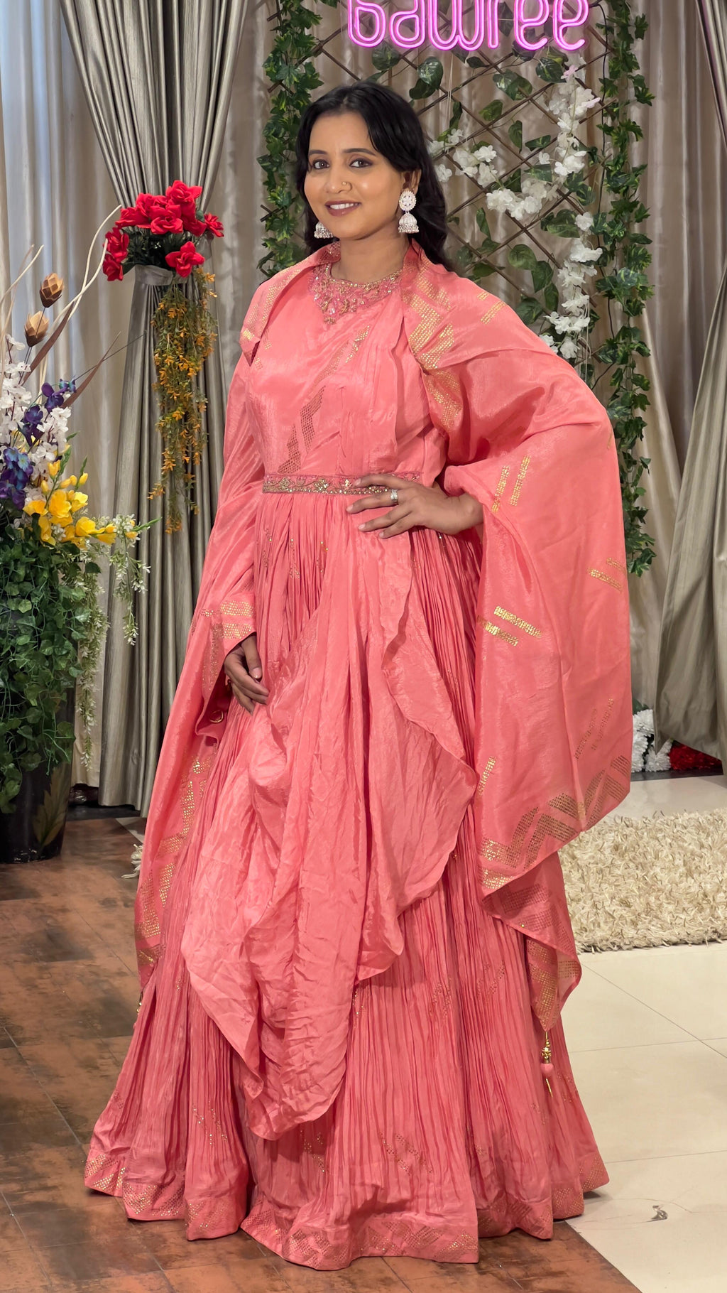 GATHER STYLE ANARKALI DRESS