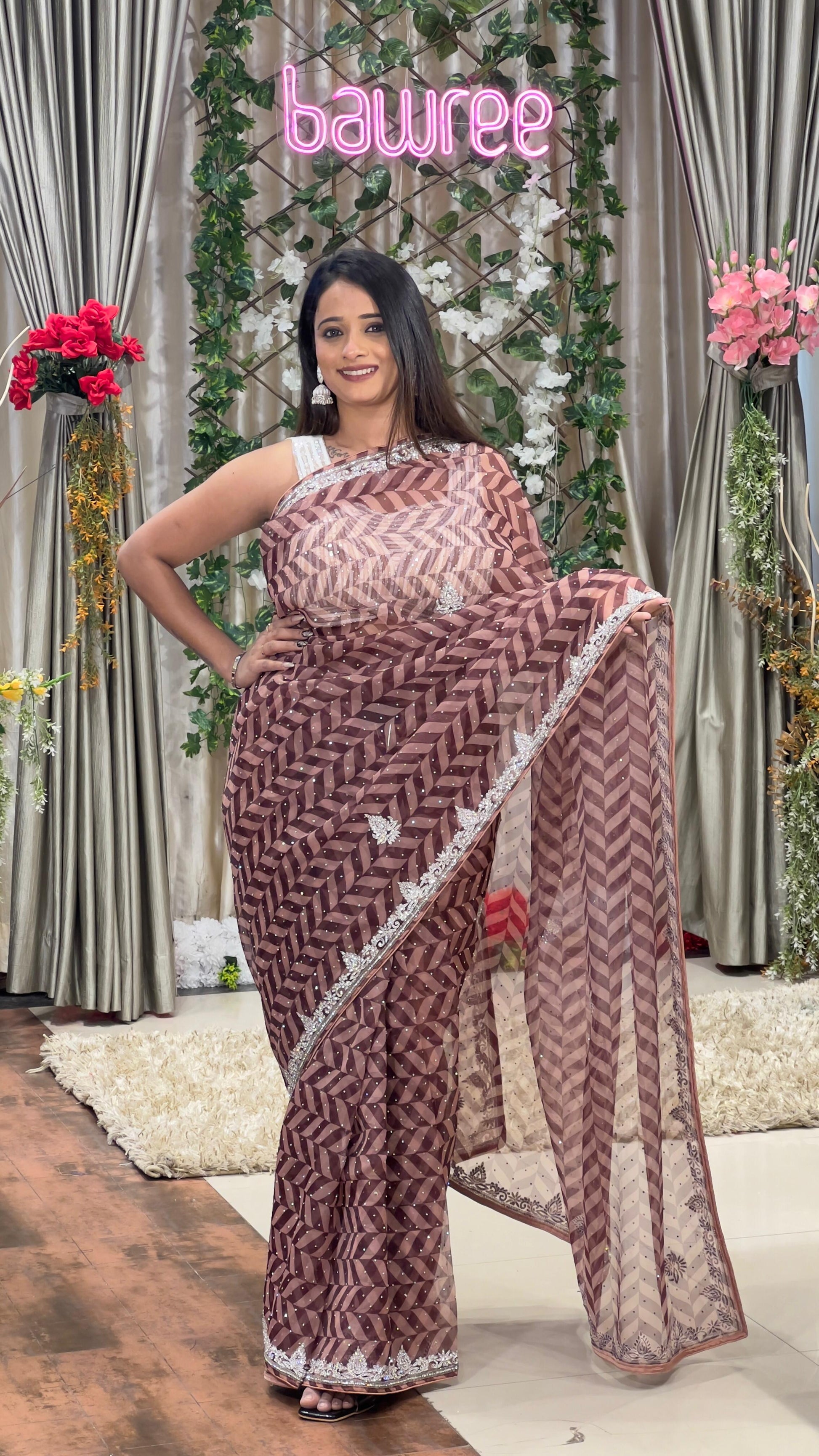 WEDDING,RECEPTION,PARTIES EVENING EVENT PARTY SAREE