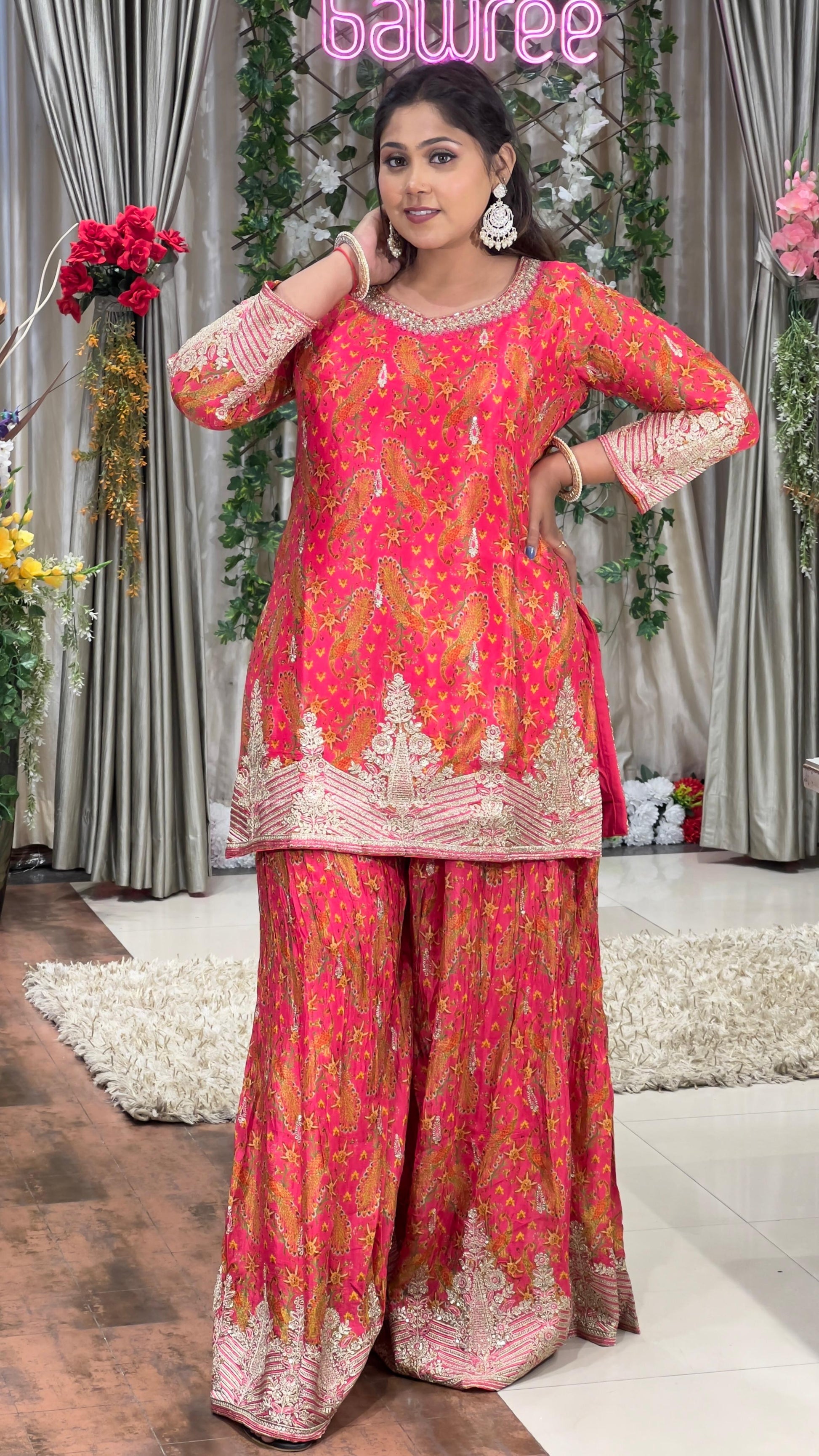TRADITIONAL,FESTIVAL,PARTY WEAR GHARARA SUIT
