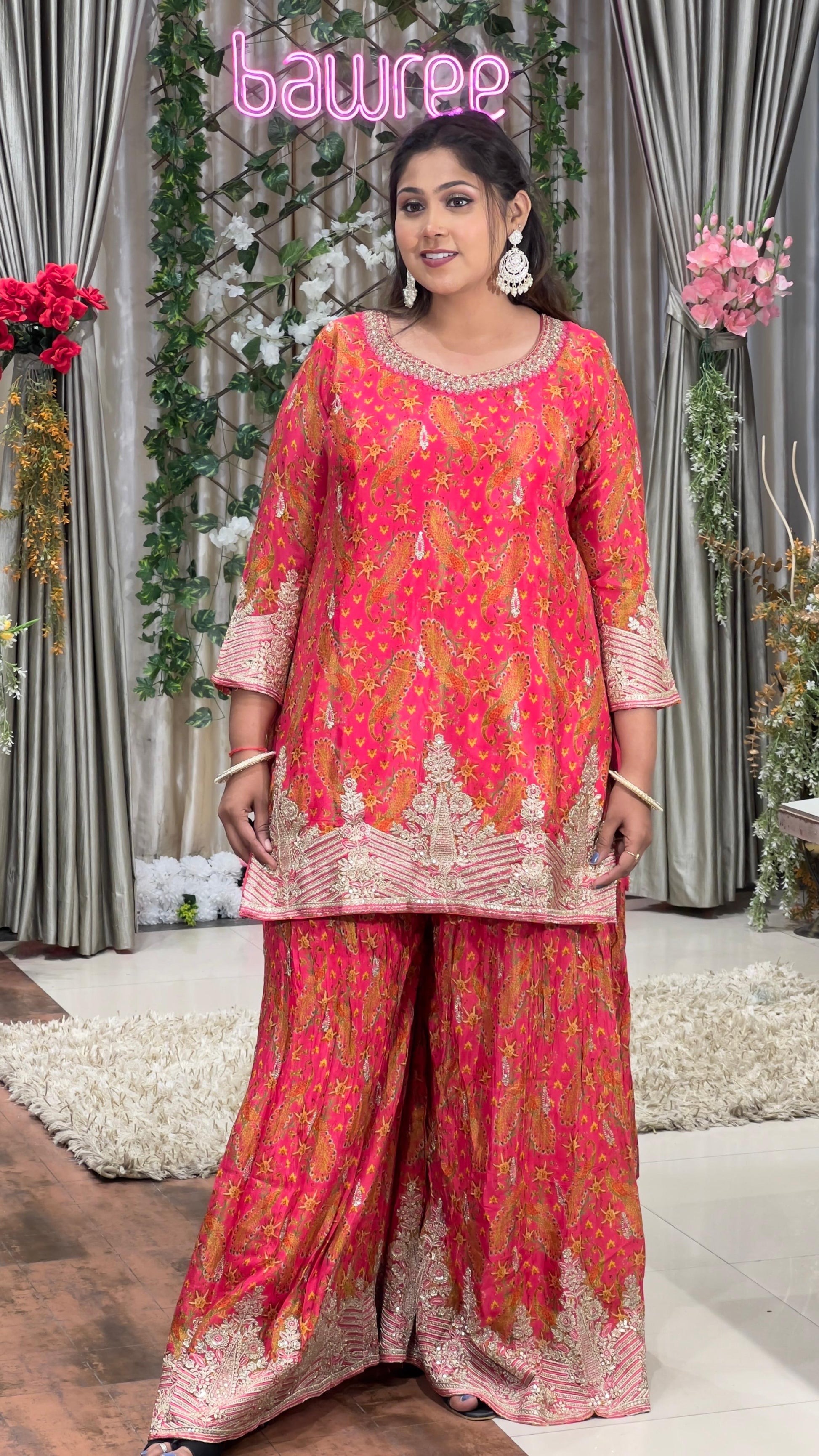 TRADITIONAL,FESTIVAL,PARTY WEAR GHARARA SUIT