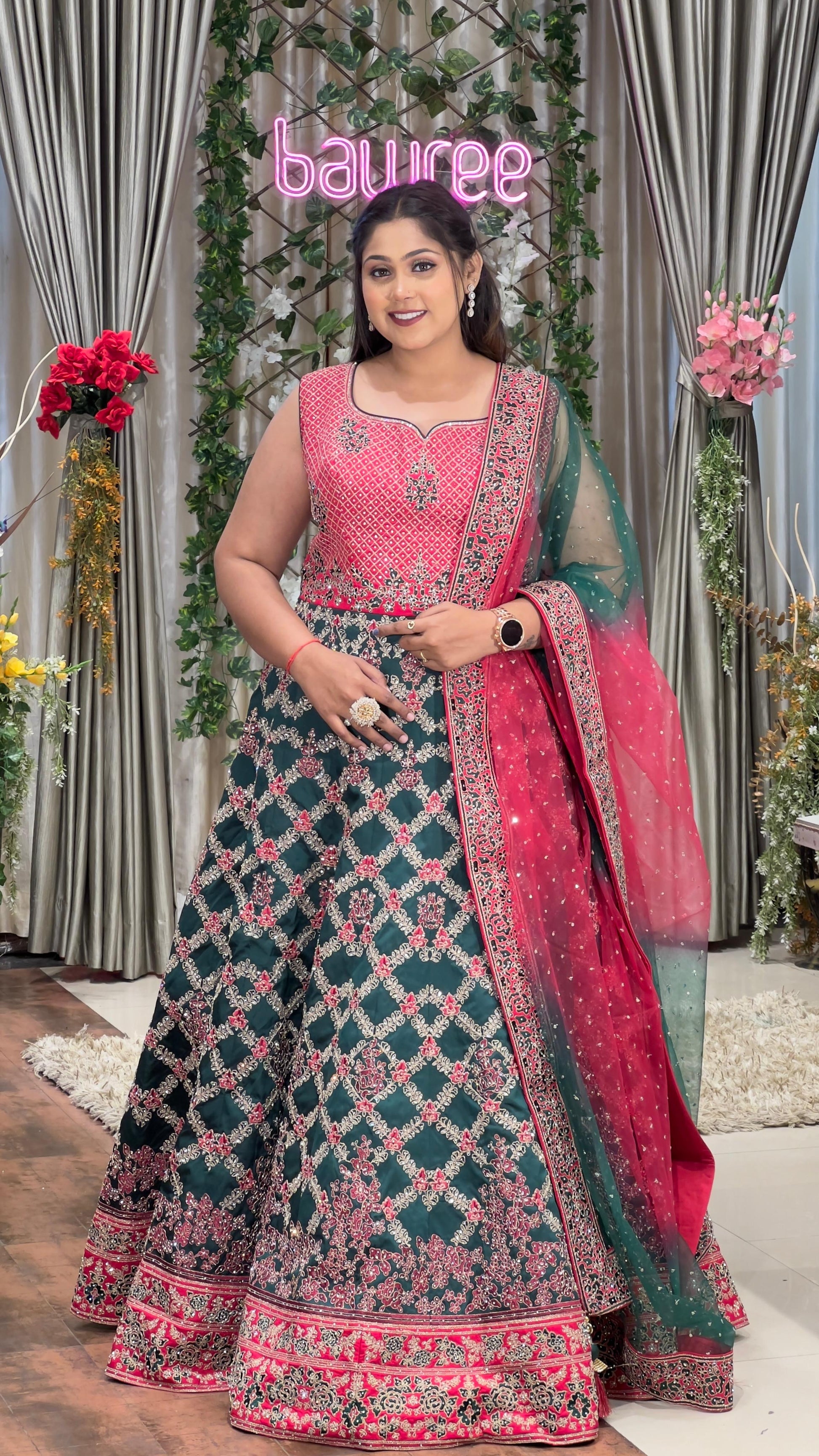 PARTY WEAR,SANGEET,MEHNDI,RECEPTION,PLUS SIZE GOWN