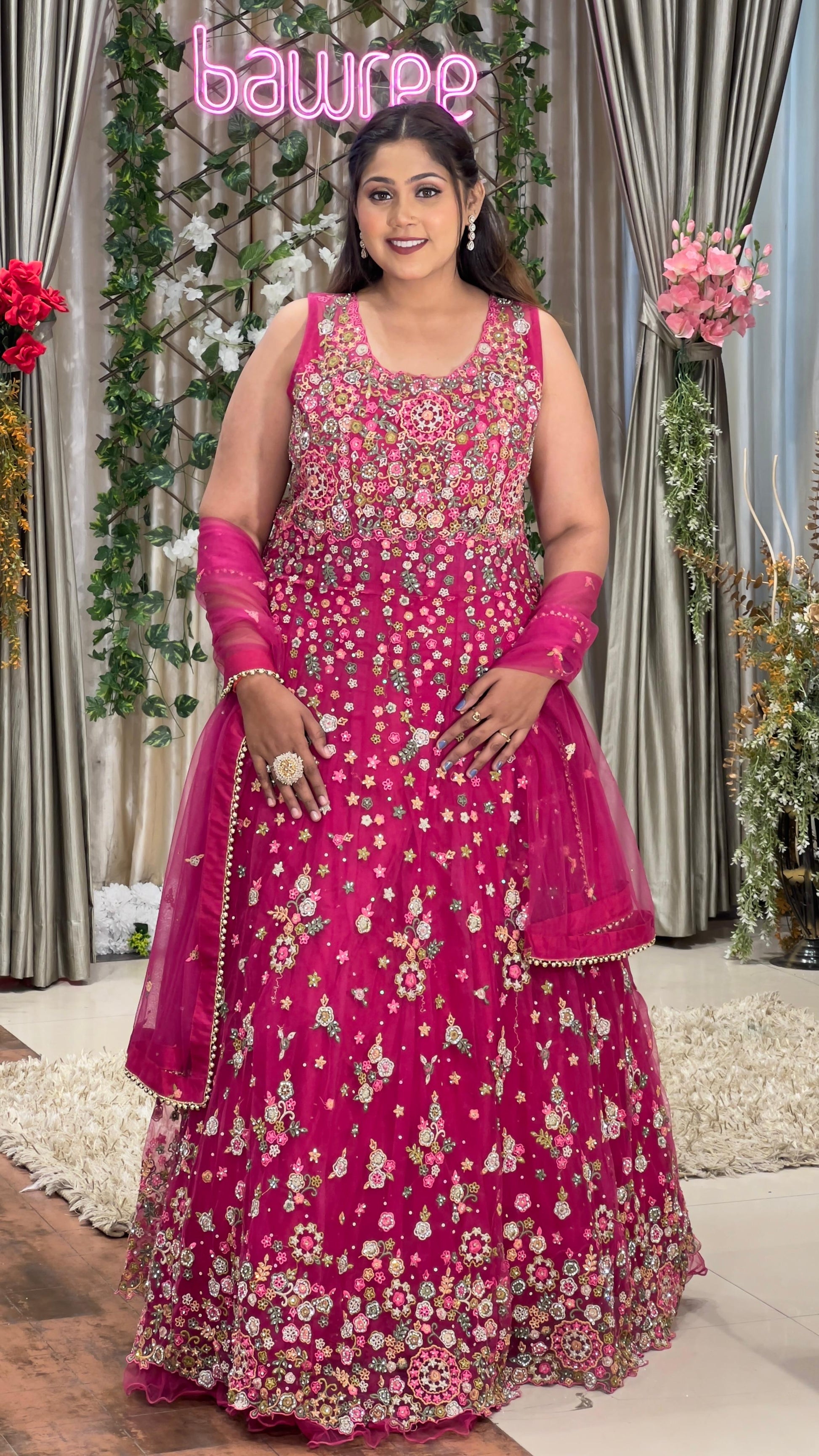 SANGEET, PARTY WEAR PLUS SIZE GOWN