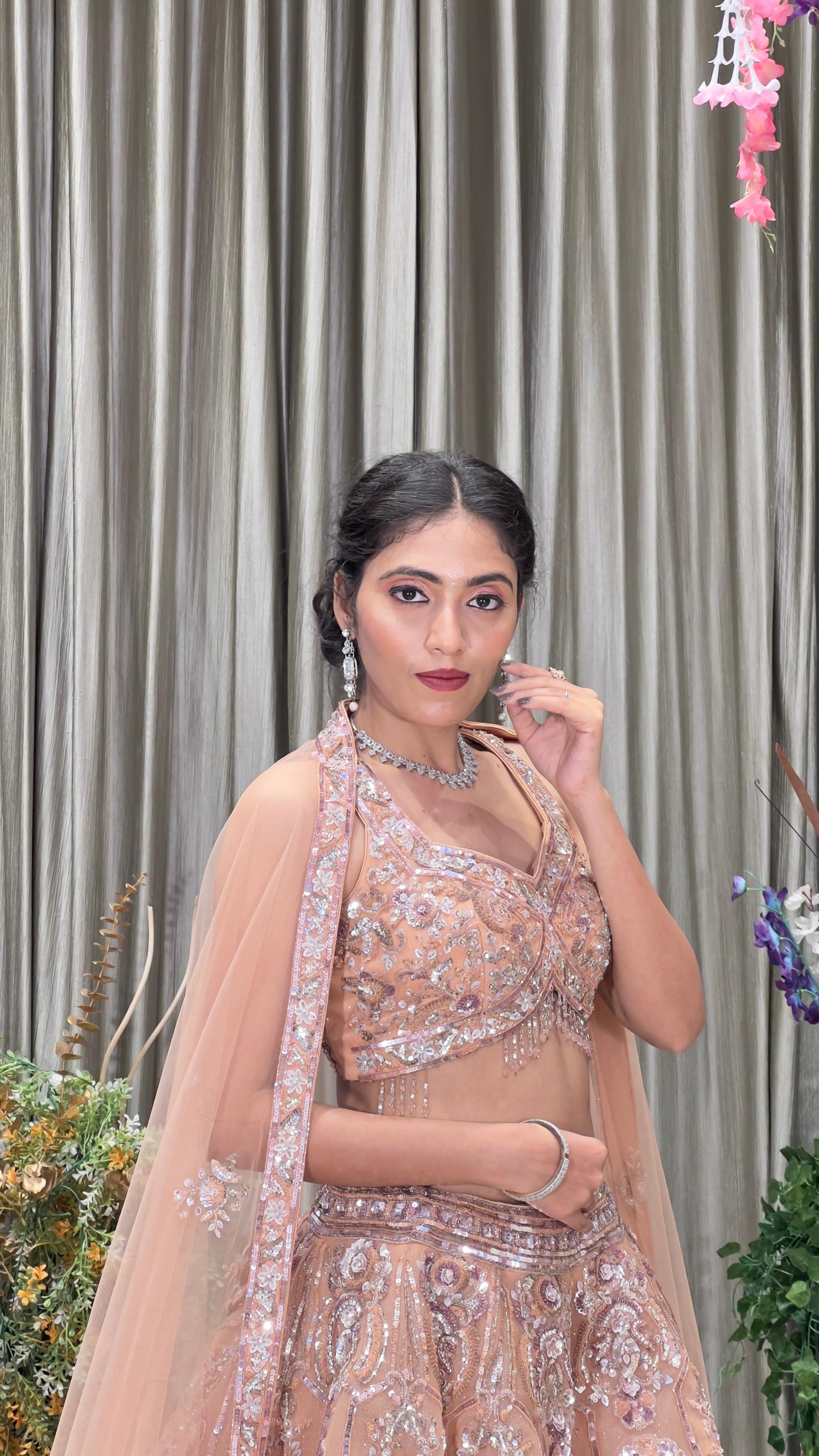 WEDDING,RECEPTION BRIDAL WEAR DESIGNER LEHENGA CHOLI