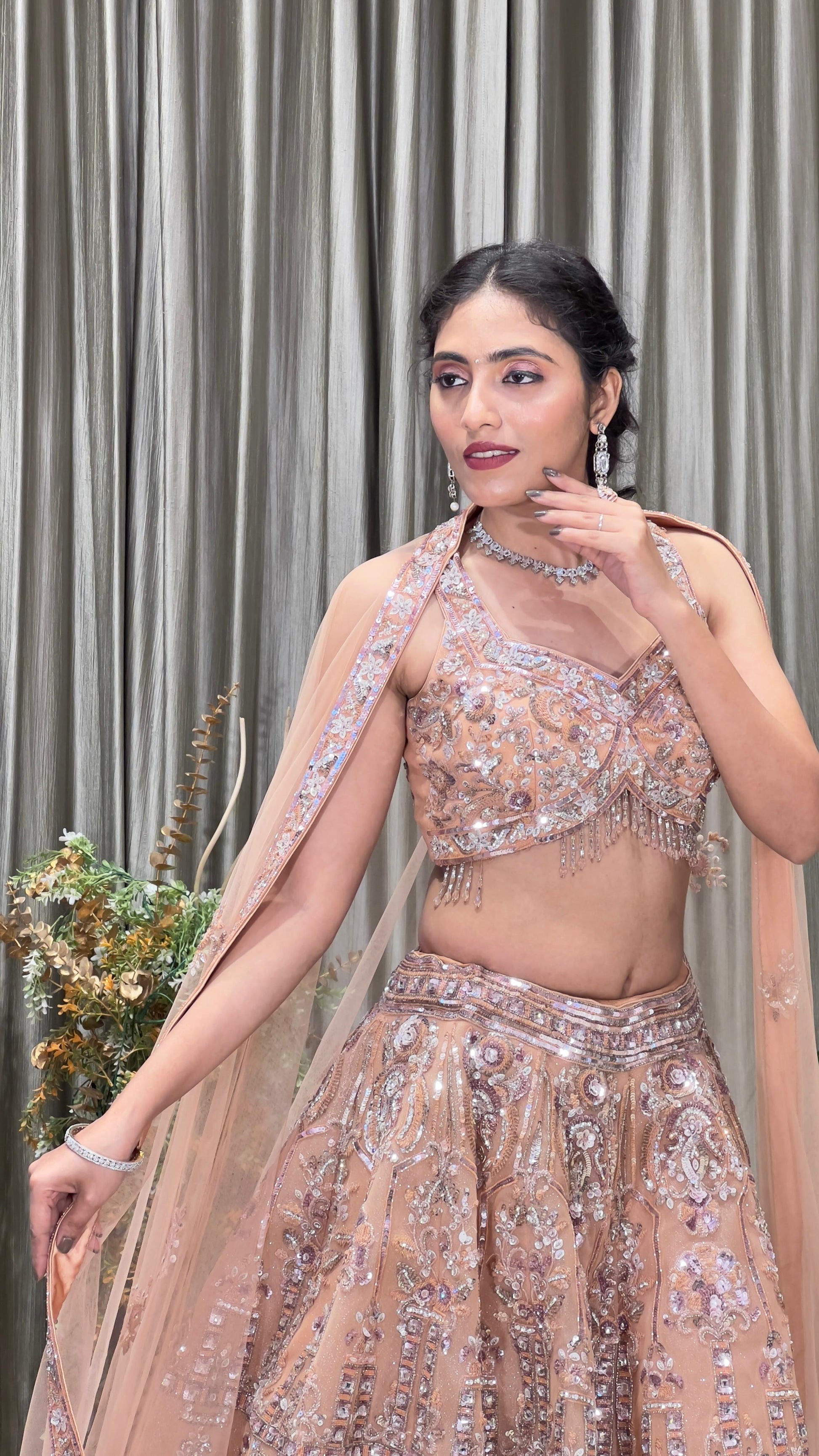 WEDDING,RECEPTION BRIDAL WEAR DESIGNER LEHENGA CHOLI