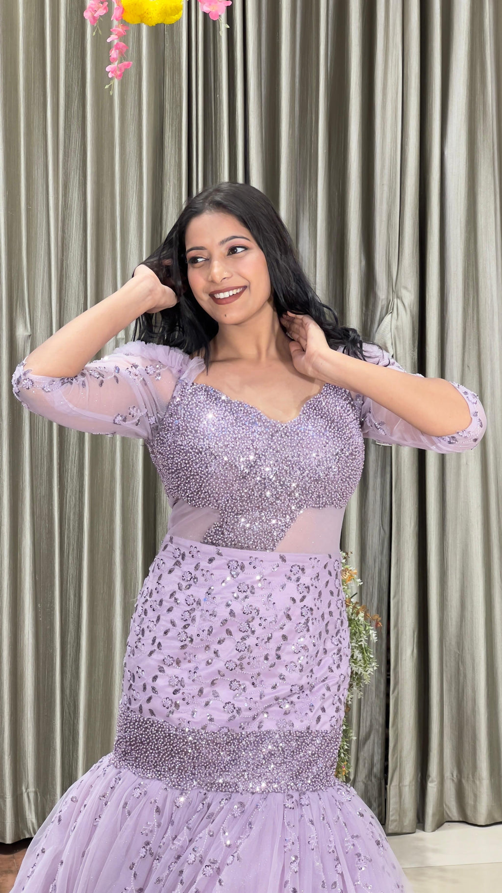 ENGAGEMENT,RECEPTION,FUNCTIONAL PARTY WEAR GOWN