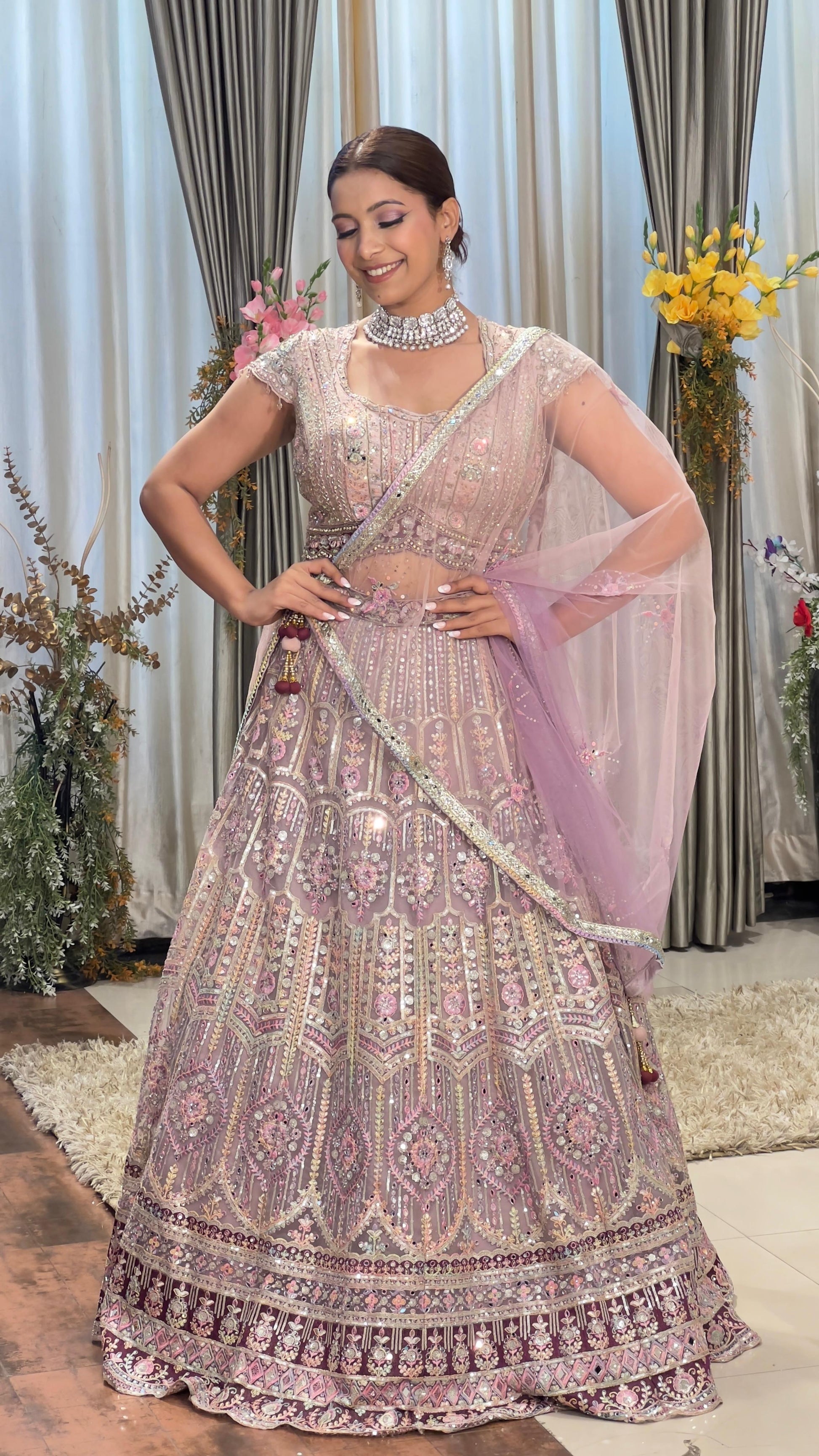 RECEPTION AND ENGAGEMENT WEAR LEHENGA CHOLI