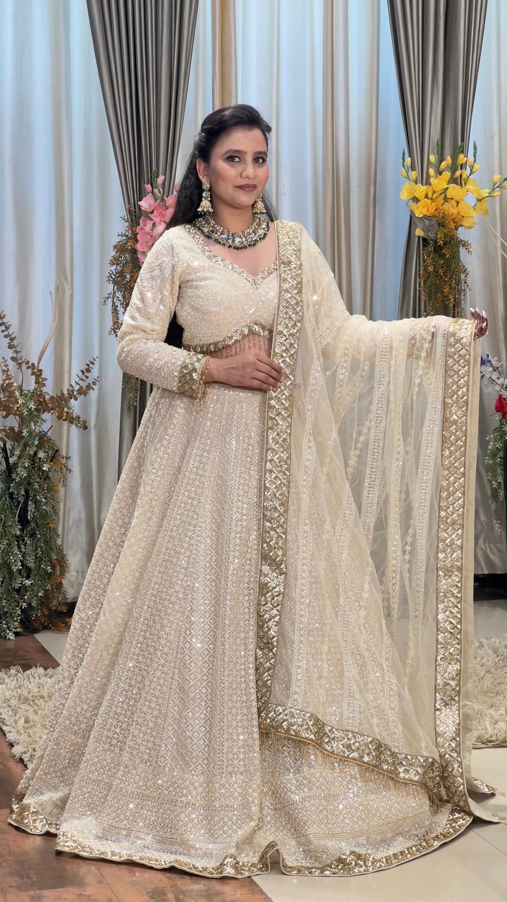 WEDDING,RECEPTION & BRIDAL FUNCTION DESIGNER LEHENGA CHOLI