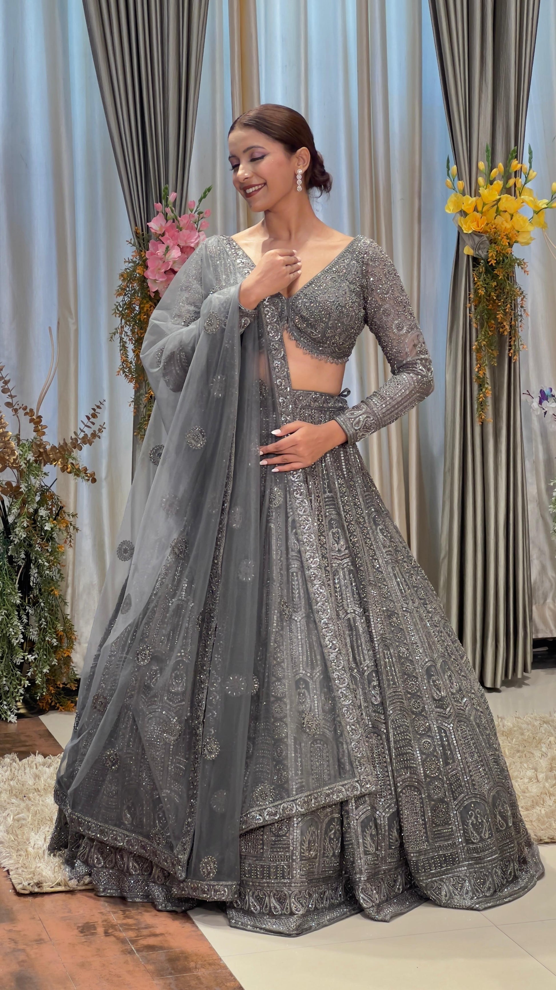 RECEPTION,SANGEET,COCKTAIL DESIGNER LEHENGA CHOLI
