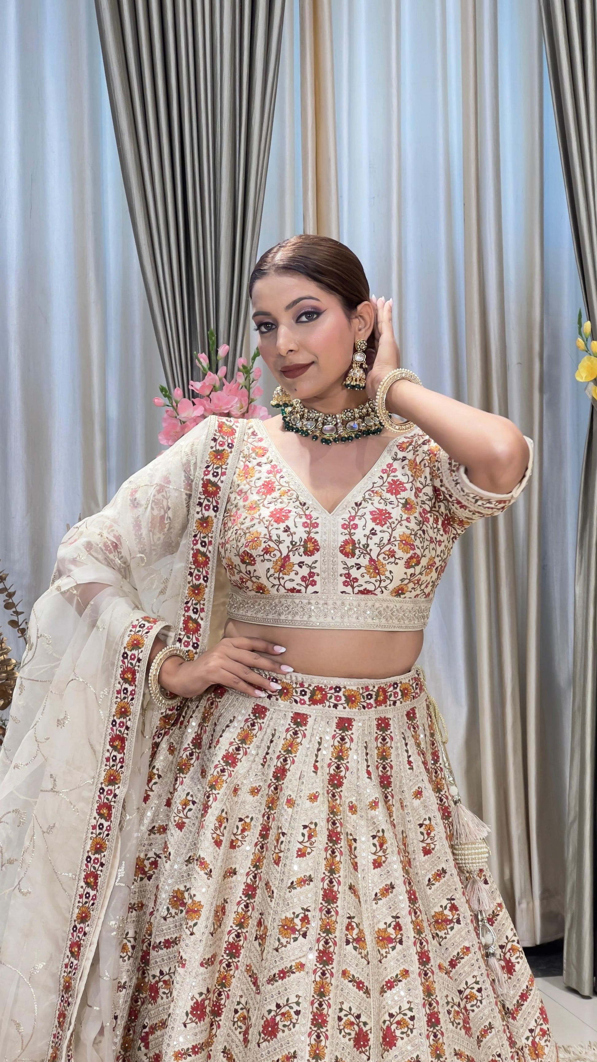 SANGEET,MEHNDI,RECEPTION,WEDDING,DESIGNER LEHENGA CHOLI