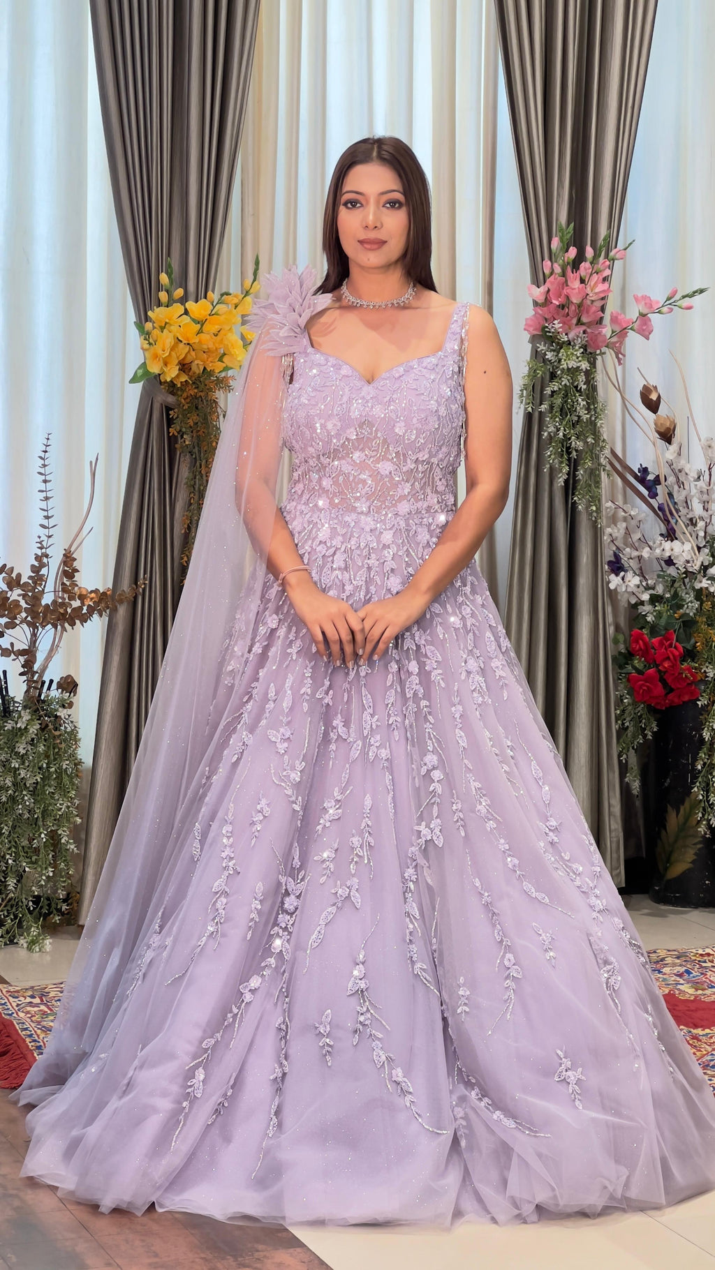 PARTY WEAR,SANGEET,MEHNDI,RECEPTION,WEDDING BALL GOWN