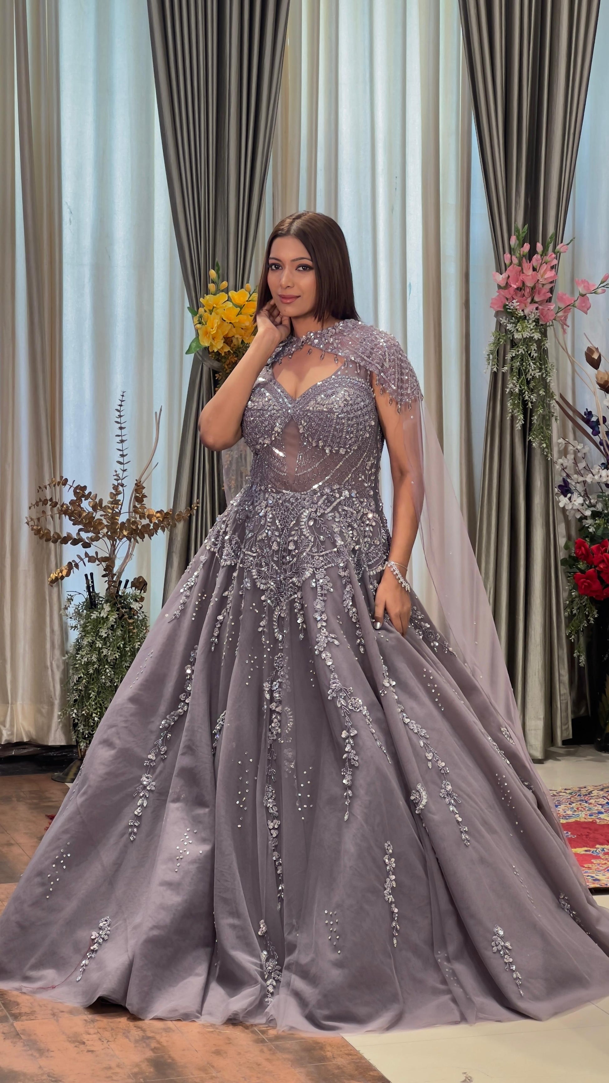 PARTY WEAR,SANGEET,RECEPTION,COCKTAIL BALL GOWN