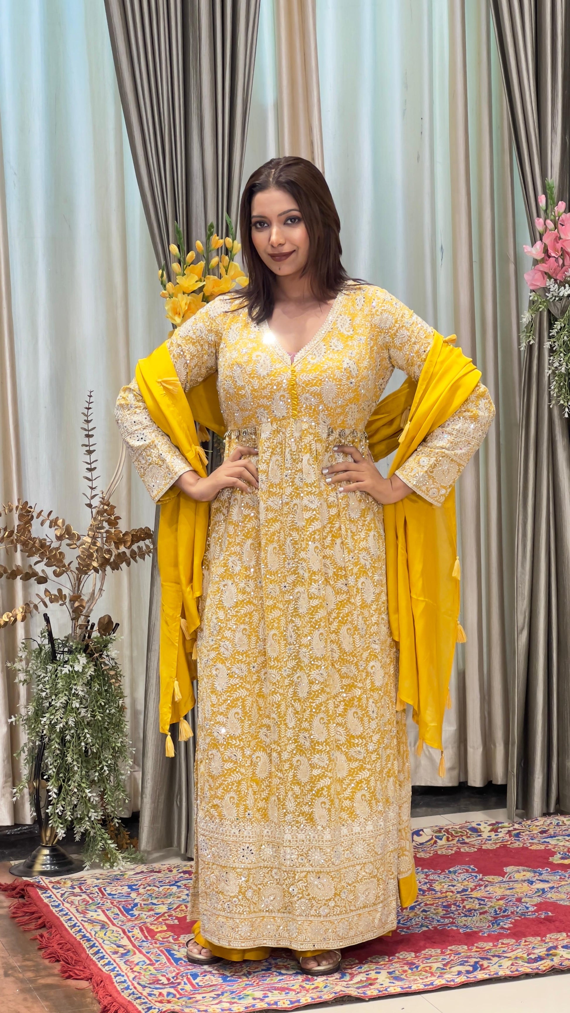 PARTY WEAR,TRADITIONAL,FESTIVAL,SANGEET,HALDI PALAZZO SUIT