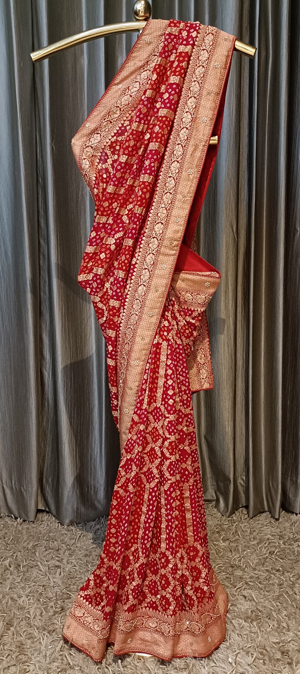 WEDDING,FESTIVAL,TRADITIONAL,BANDHNI SAREE