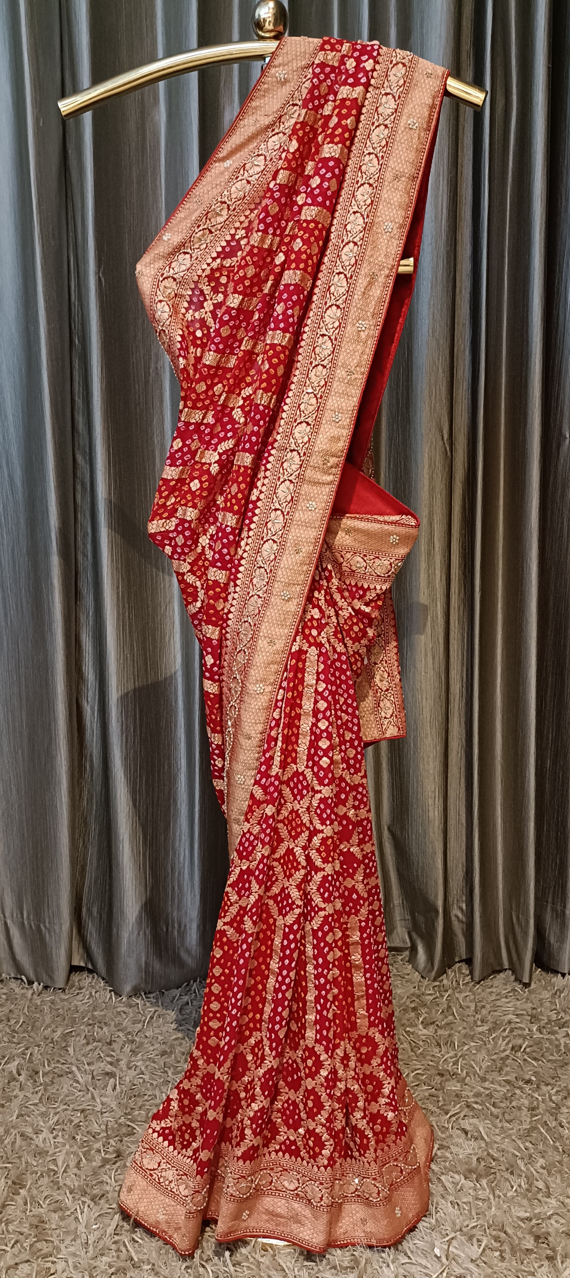 WEDDING,FESTIVAL,TRADITIONAL,BANDHNI SAREE