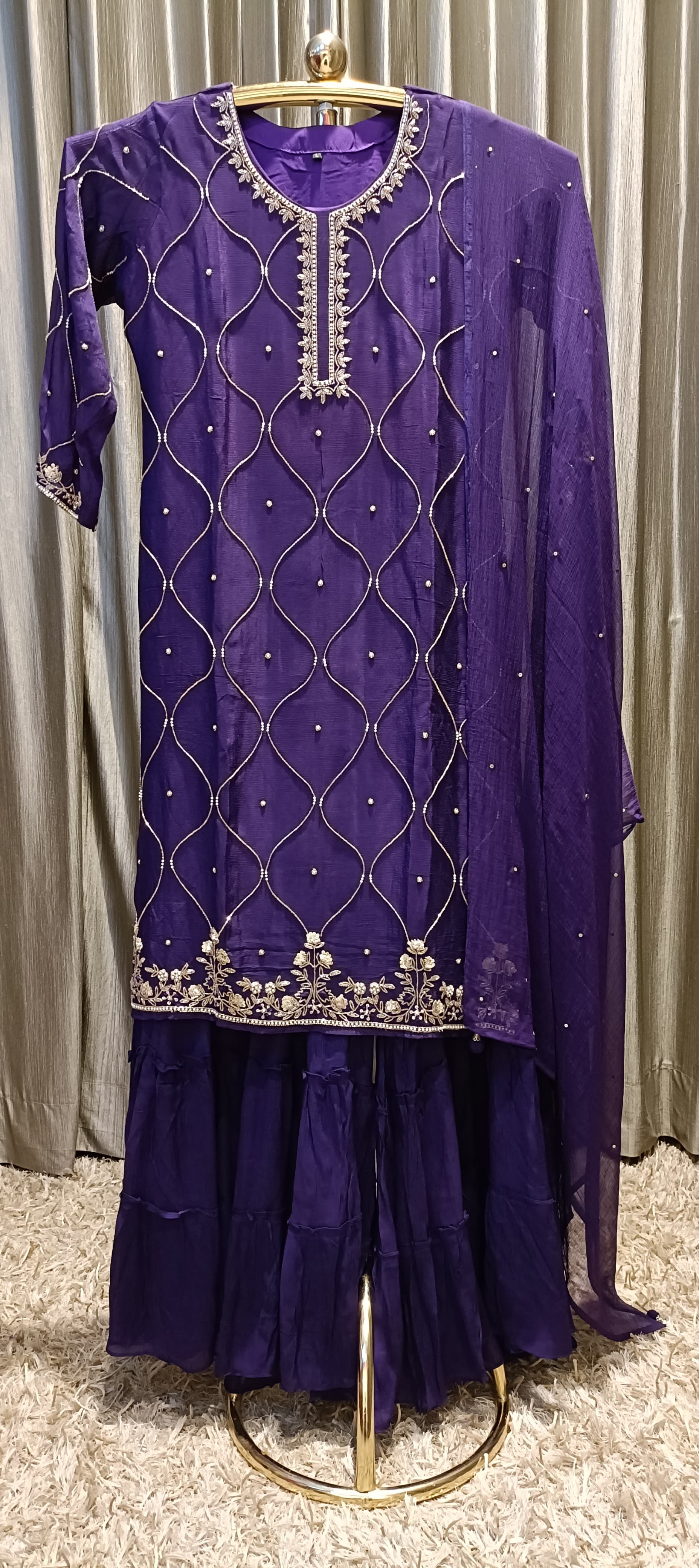 SANGEET,MEHNDI,PARTY WEAR GHARARA SUIT