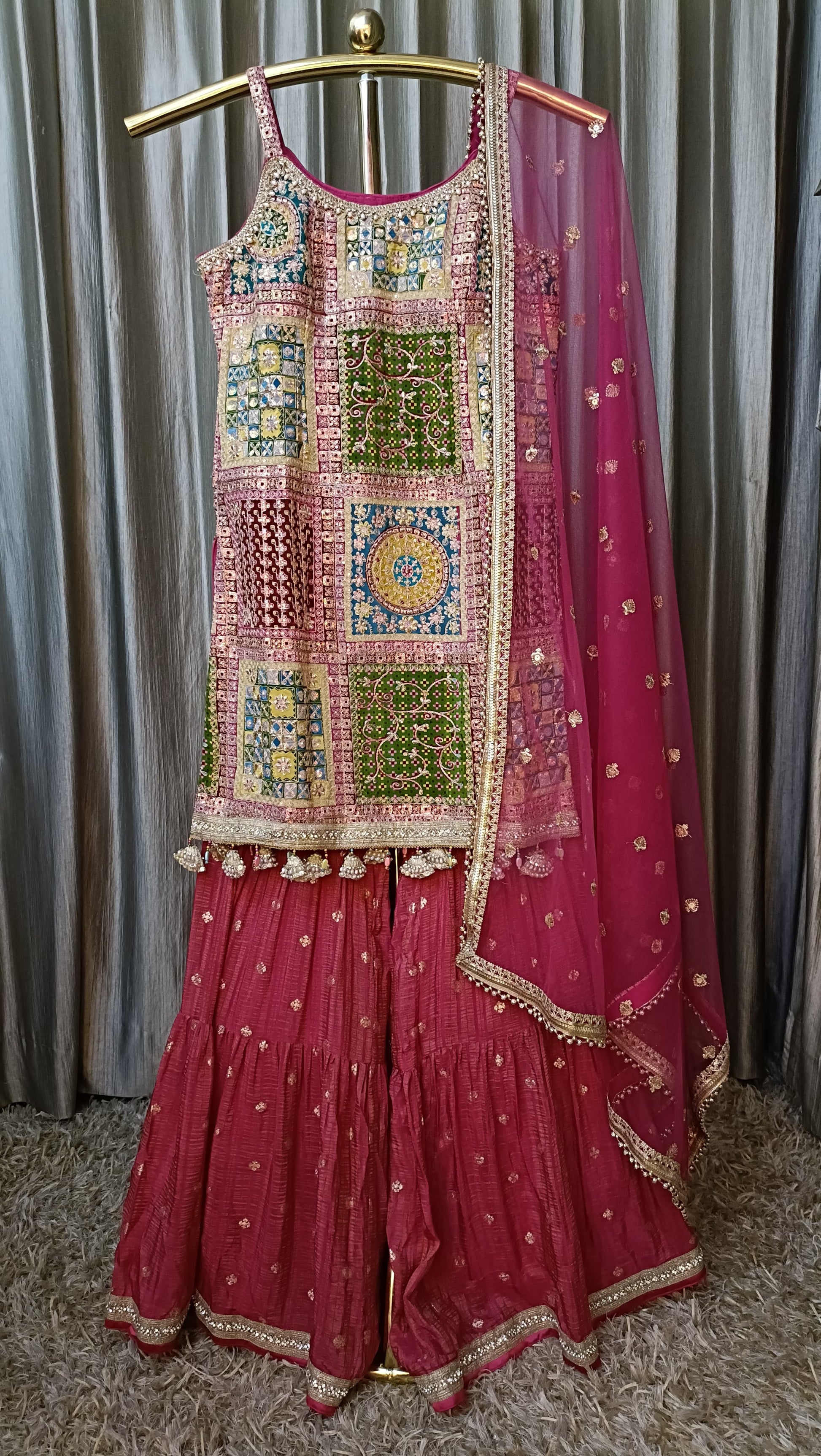 SANGEET, RECERPTION,PARTY WEAR GHARARA SET