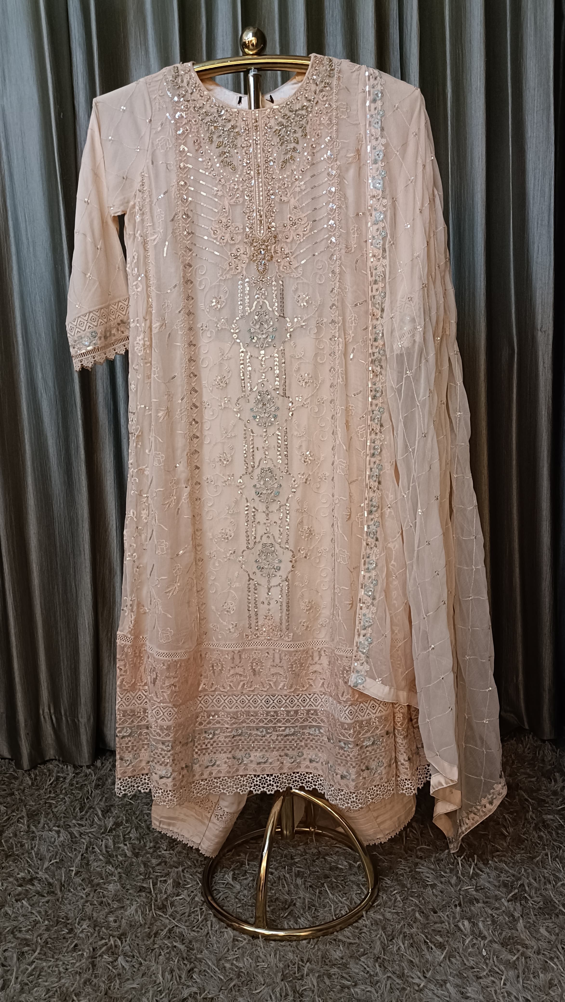 PAKISTANI ANARKALI DRESS TRADITIONAL,FESTIVE OCCASSION,