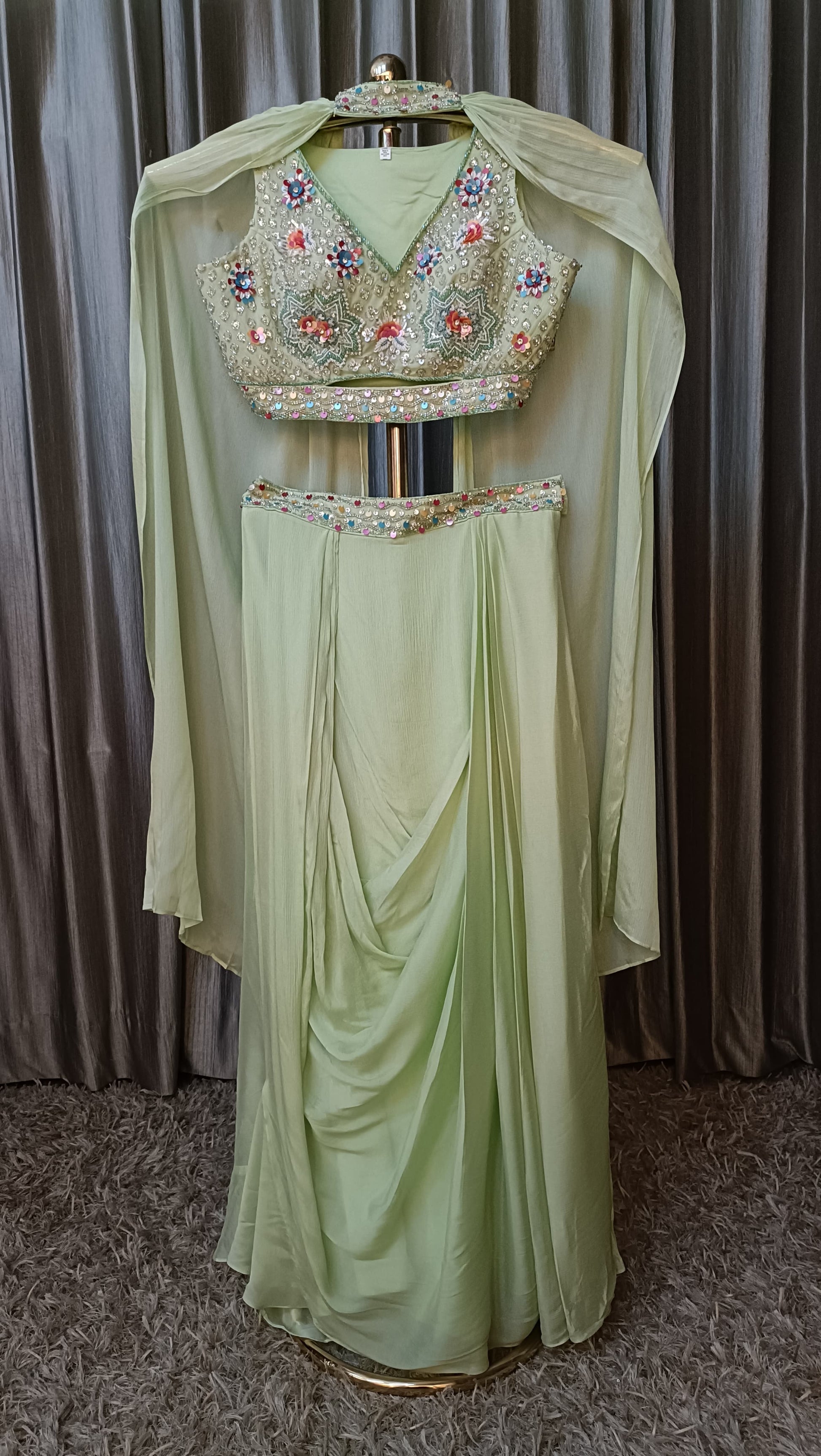 INDO -WESTERN FALRE PALAZZO SET ,SANGEET,RECEPTOIN,PARTY WEAR