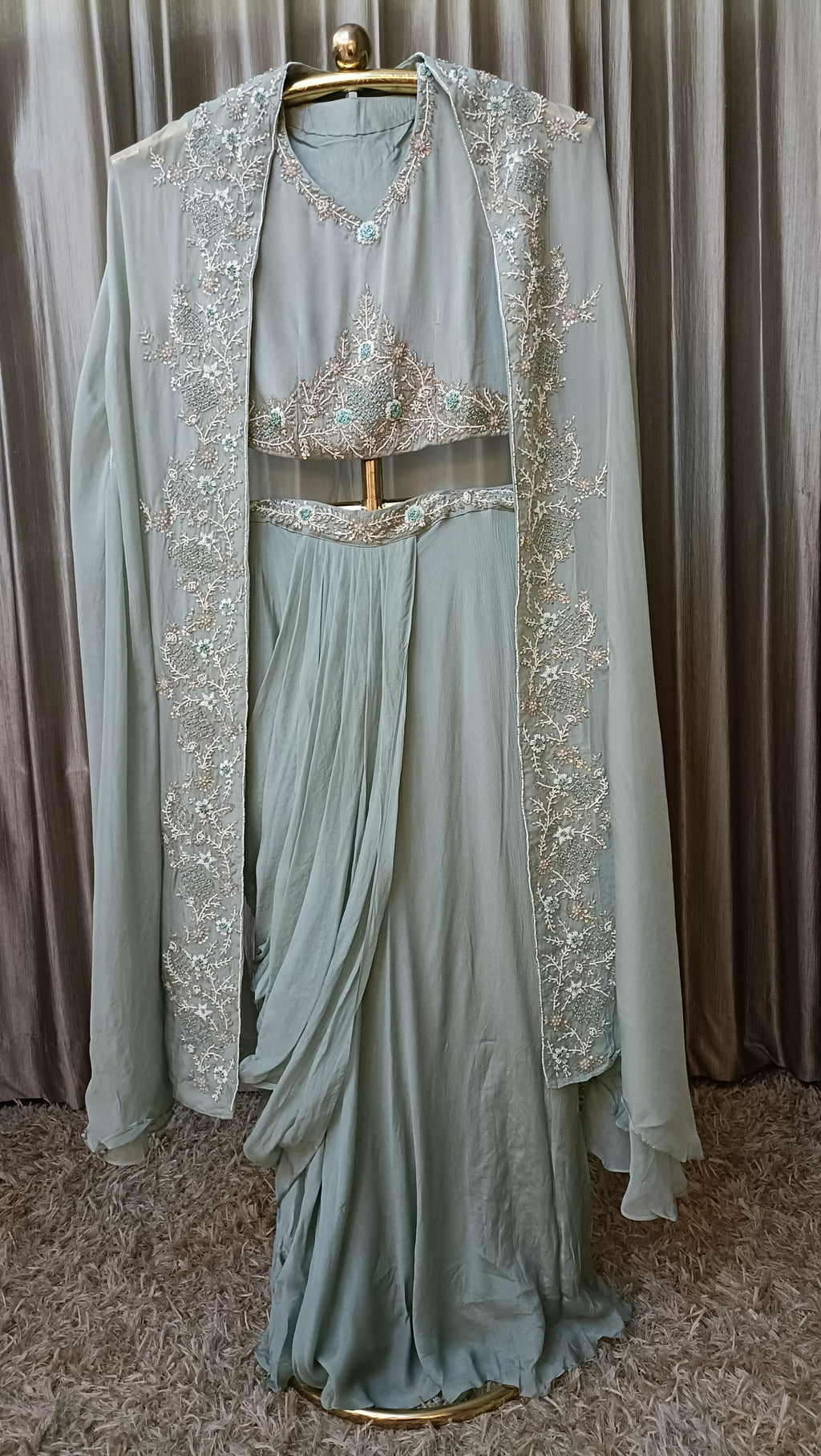 INDO-WESTERN DHOTI PATTERN OUTFIT,RECEPTION,FESTIVE OCCASSION,EVENING PARTY