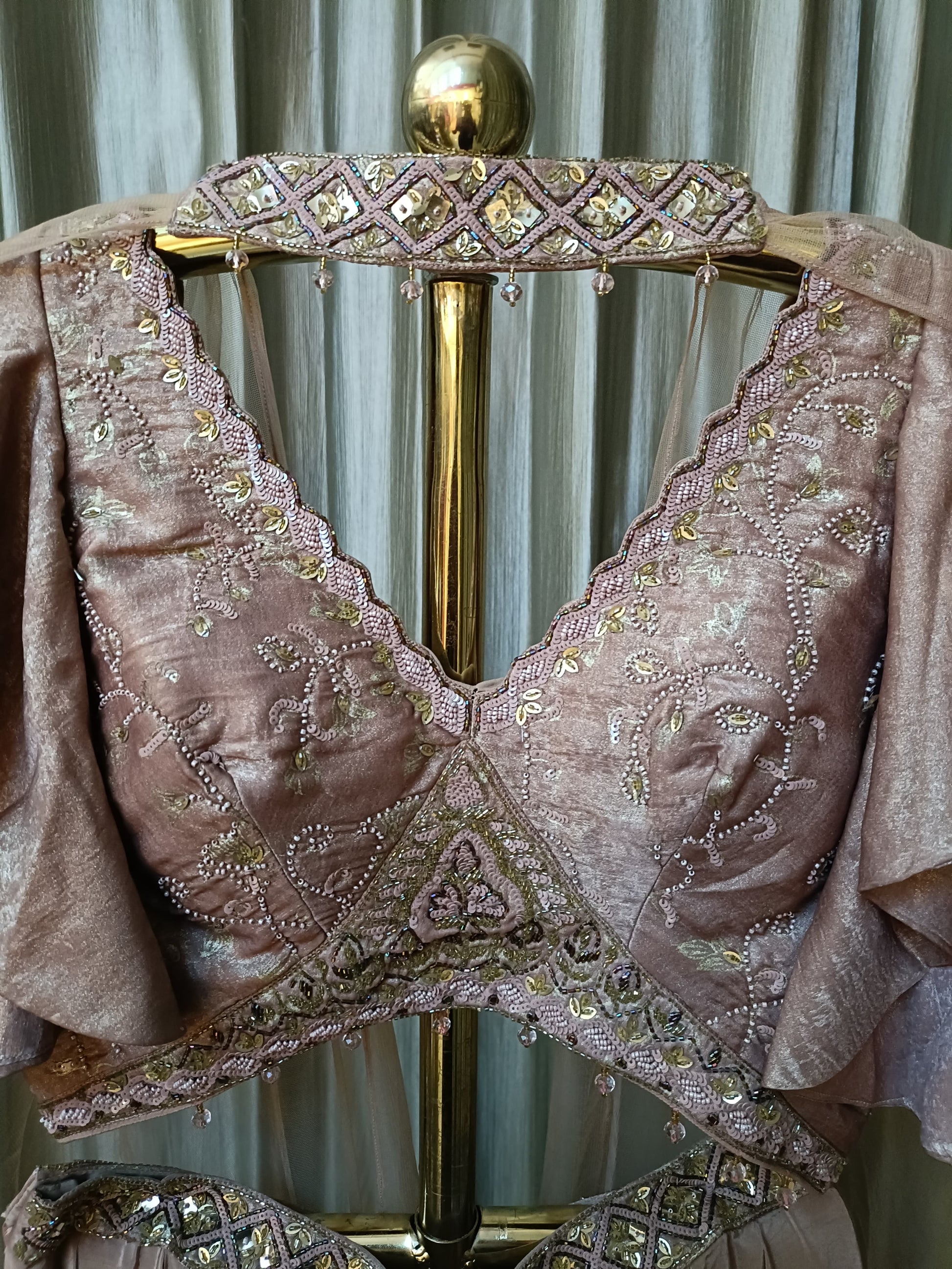 INDO-WESTERN PALAZZO WITH CROP TOP,DRESS TRADITIONAL,EVENING OUTING, SANGEET,RECEPTION