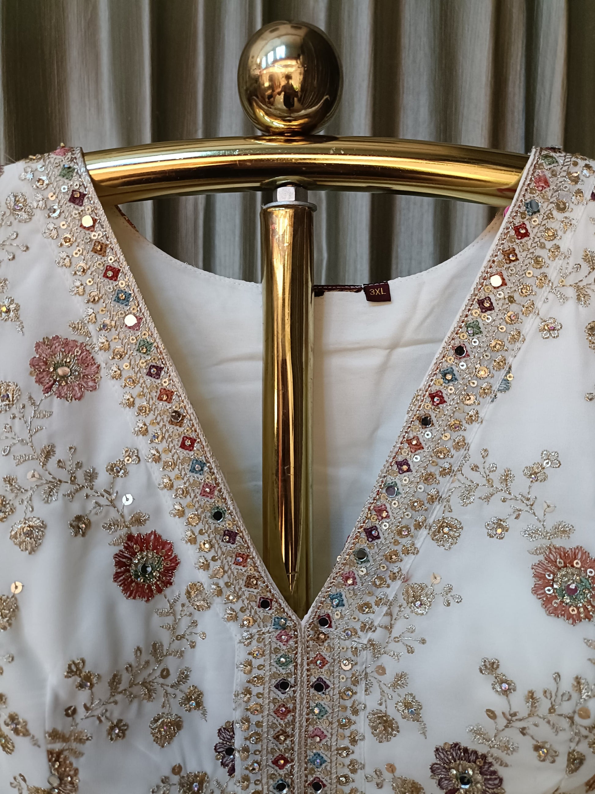 INDO-WESTERN FRONT SLIT CUT TOP WITH PALAZZO SET, FESTIVE OCCASSION,TRADITIONAL,EVENING OUTFIT