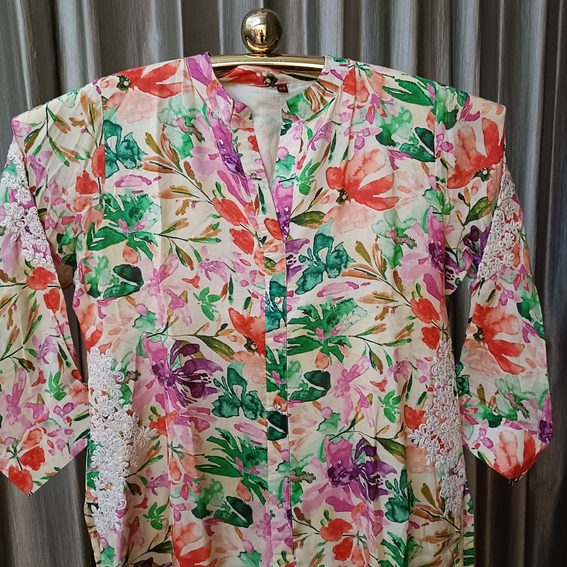 BEACH WEAR FLORAL PRINT CORST SET