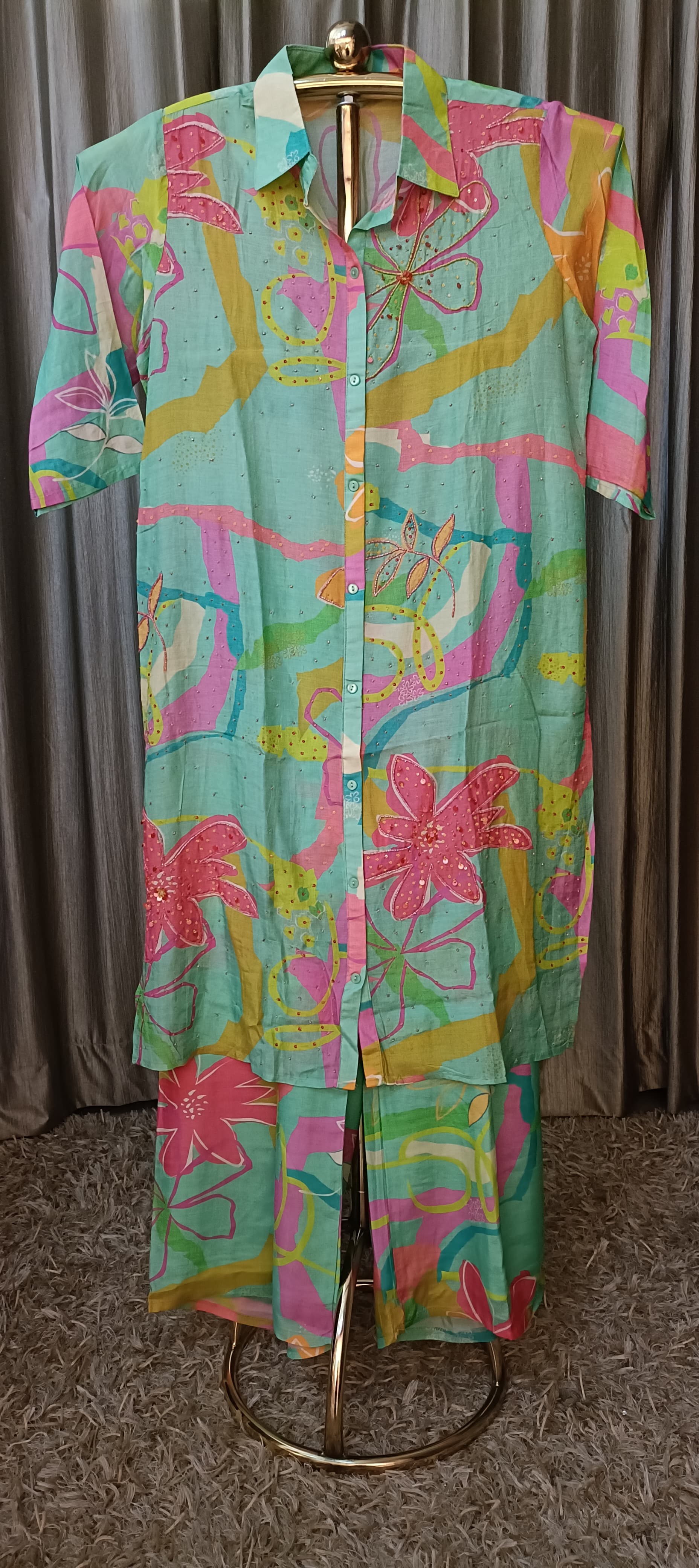 FLORAL PRINT SUMMER WEAR CORSET