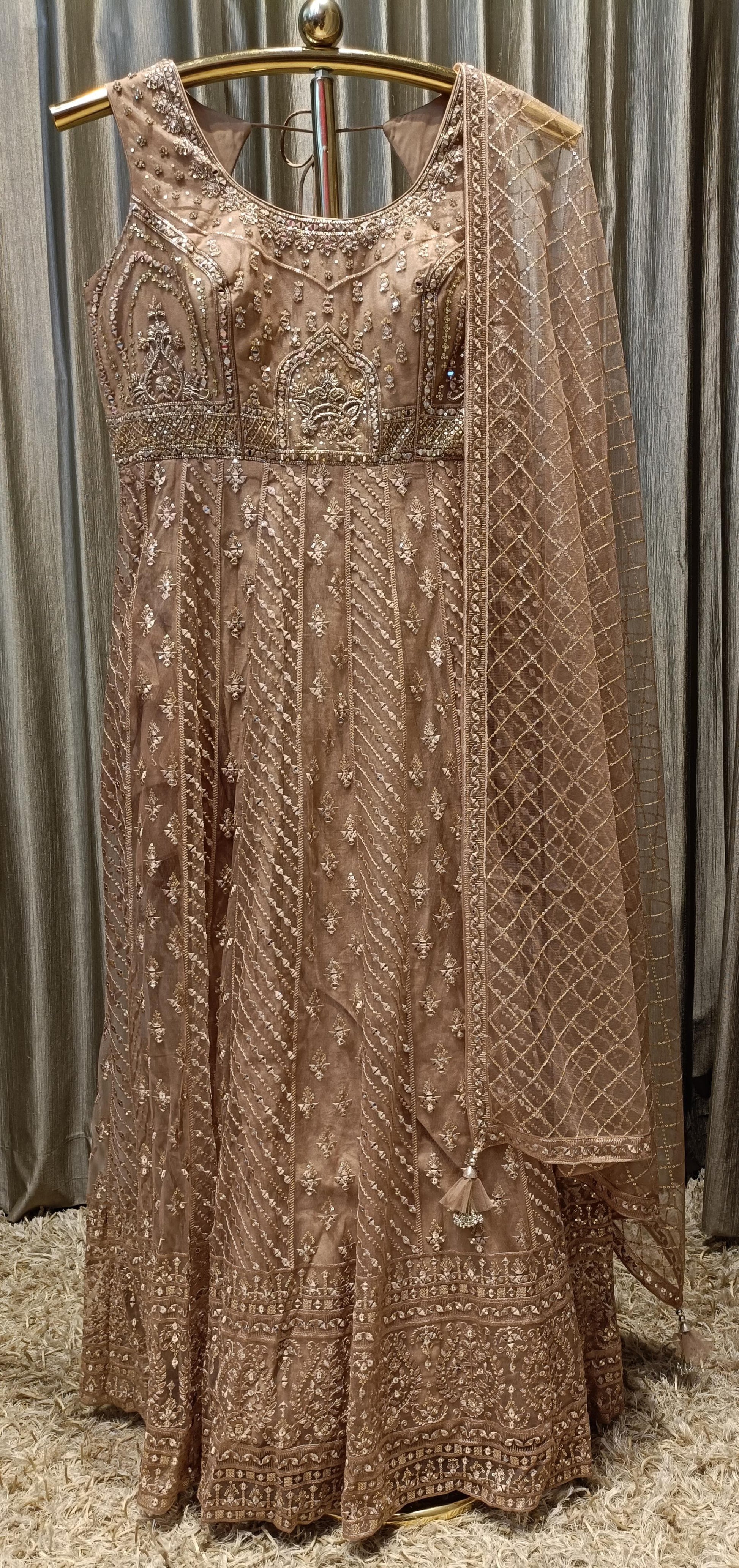 ANARKALI FLOOR LENGTH GOWN,WEDDING,RECEPTION,TRADITIONAL,FESTIVE OCCASSION.