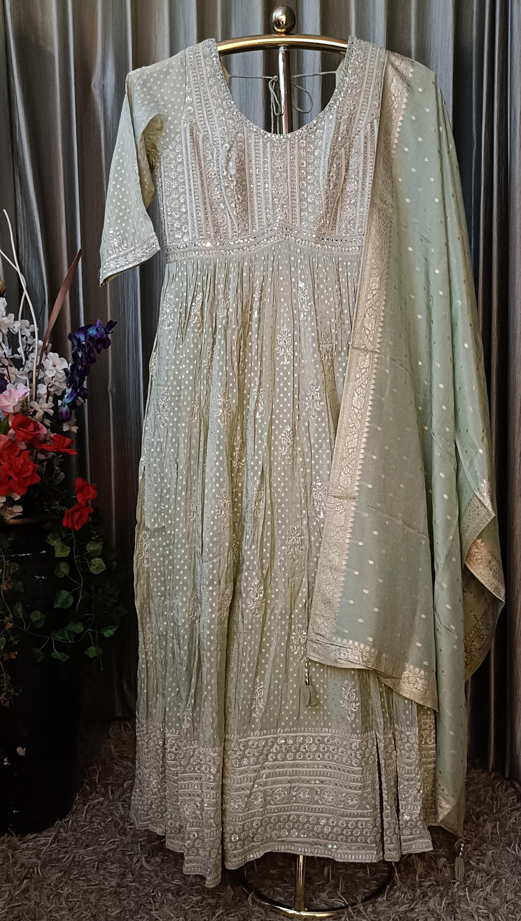 LONG ANARKALI SANGEET,MEHNDI,RECEPTION PARTY WEAR