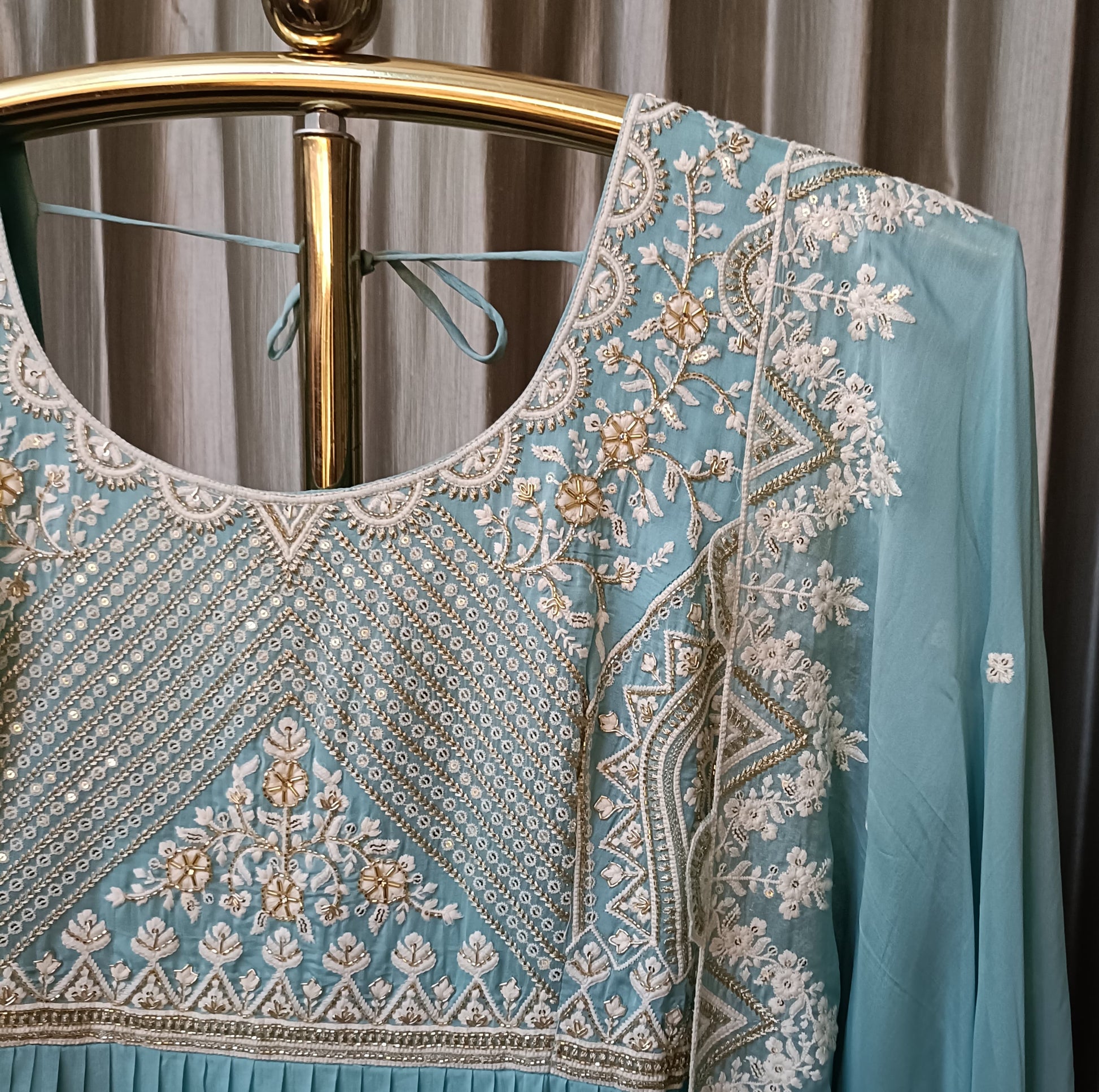 GATHER STYLE ANARKALI DRESS SANGEET, RECEPTION,FESTIVE OCCASSION
