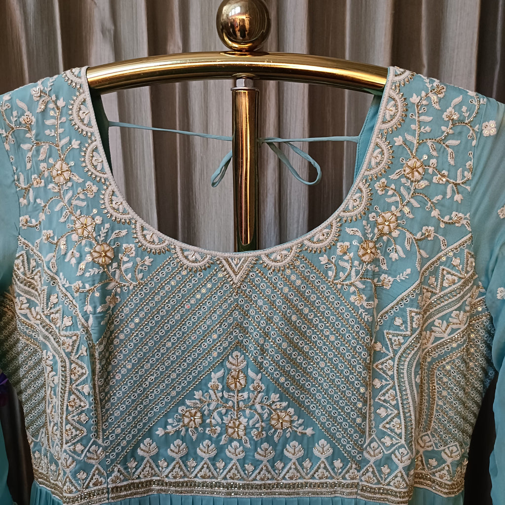 GATHER STYLE ANARKALI DRESS SANGEET, RECEPTION,FESTIVE OCCASSION