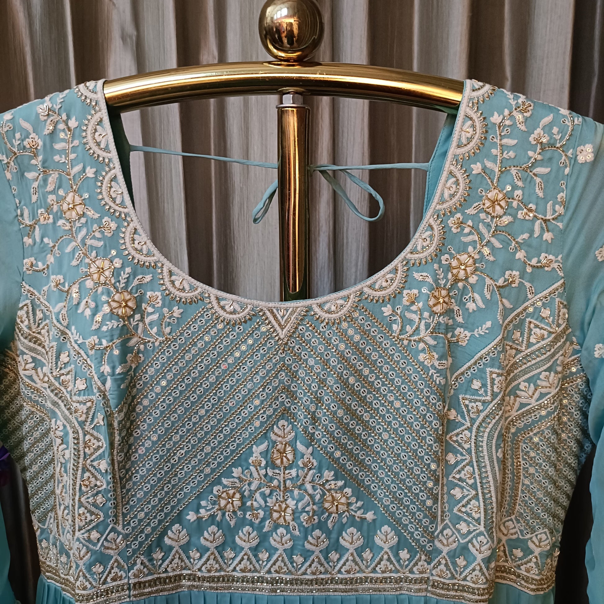GATHER STYLE ANARKALI DRESS SANGEET, RECEPTION,FESTIVE OCCASSION