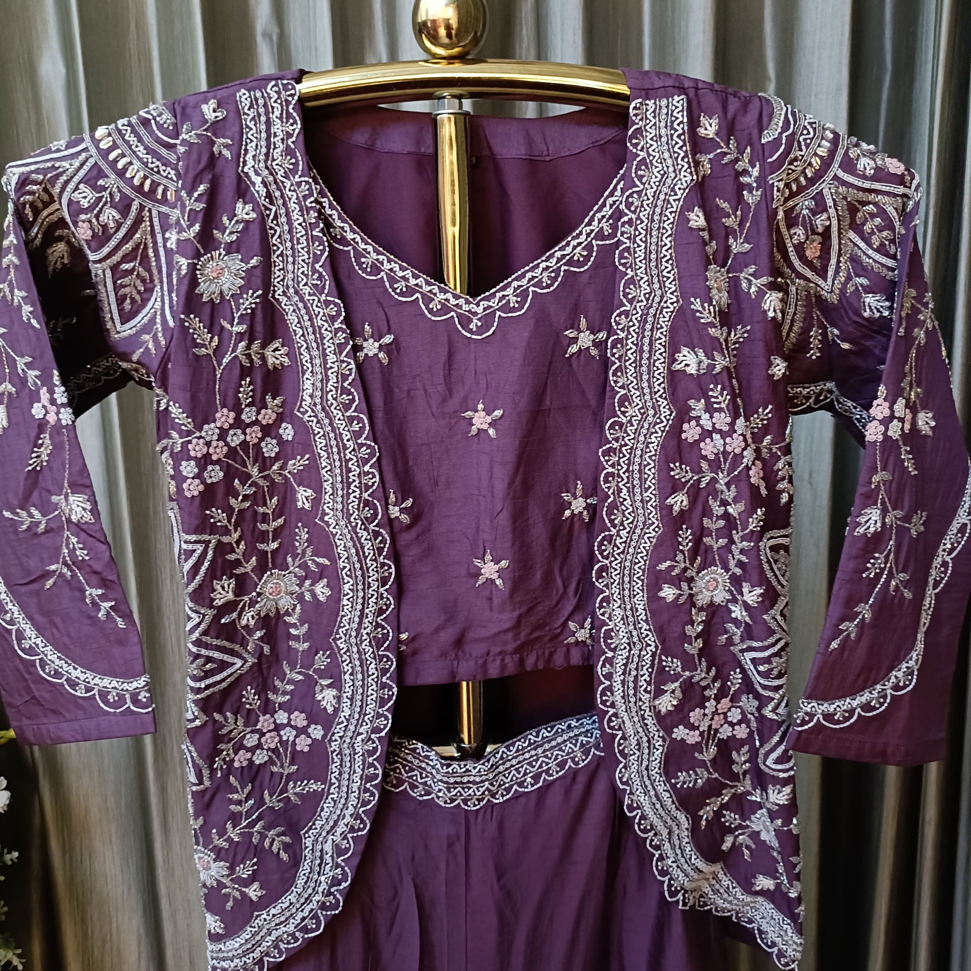 INDO-WESTERN JACKET STYLE OUTFIT,EVENING PARTY,FESTIVE OCCASSION,