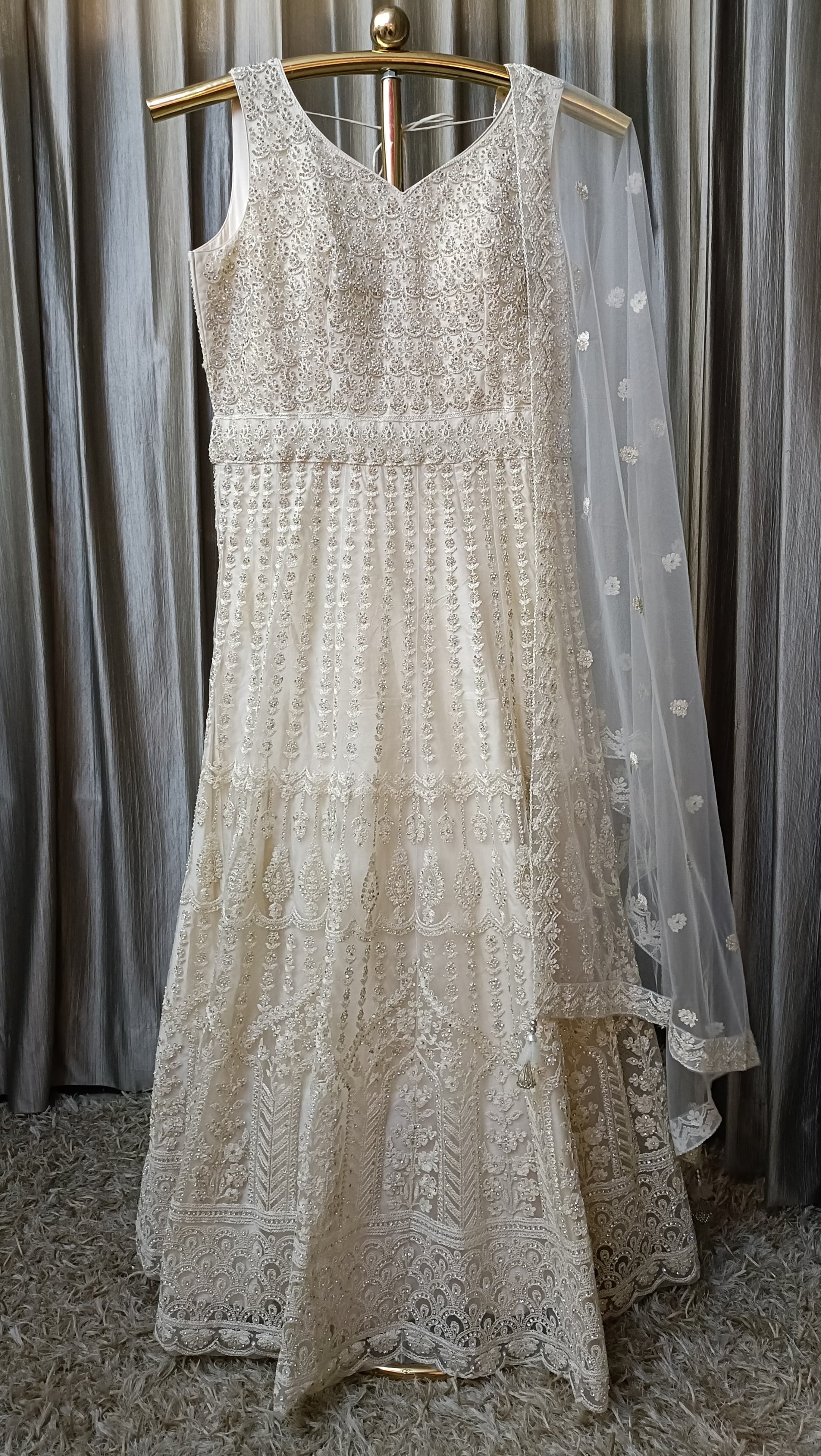 FLOOR LENGTH ANARKALI GOWN FESTIVE OCCASSION,EVENING WEAR,RECEPTION, PARTY WEAR