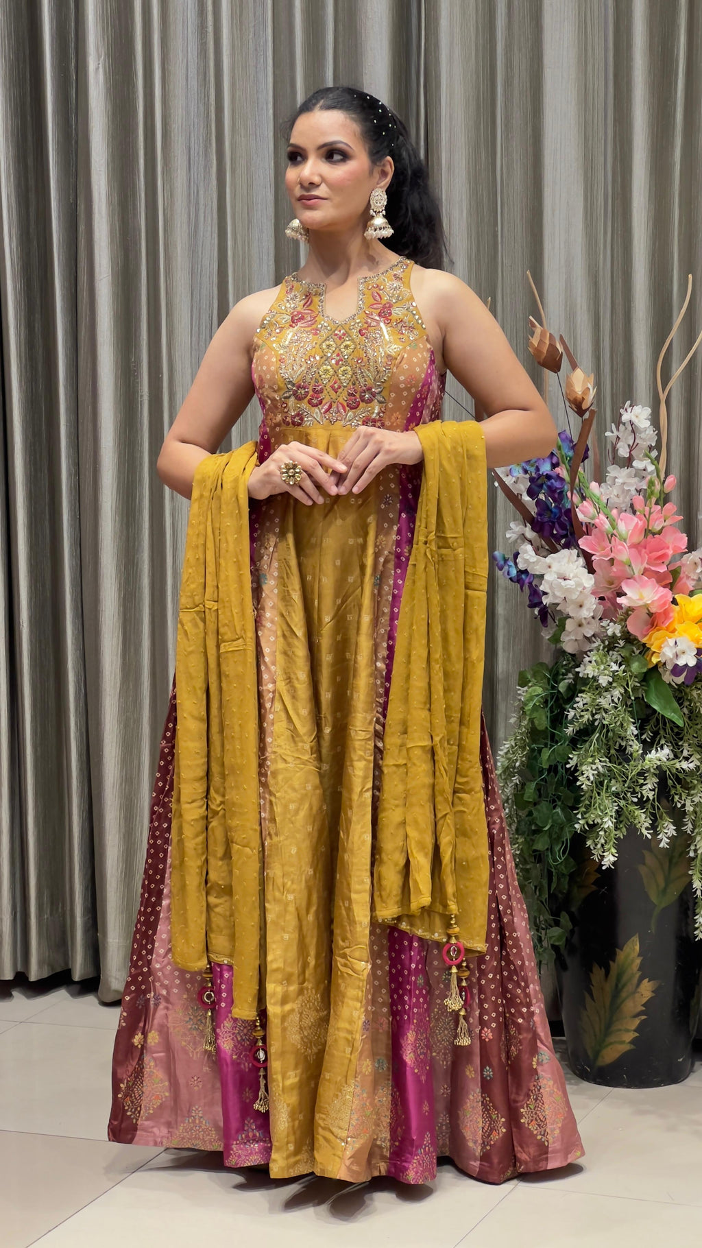 ANARKALI DRESS FESTIVE CELEBRATION,TRADITIONAL FUNCTION,SANGEET,WEDDING ATTIRE.