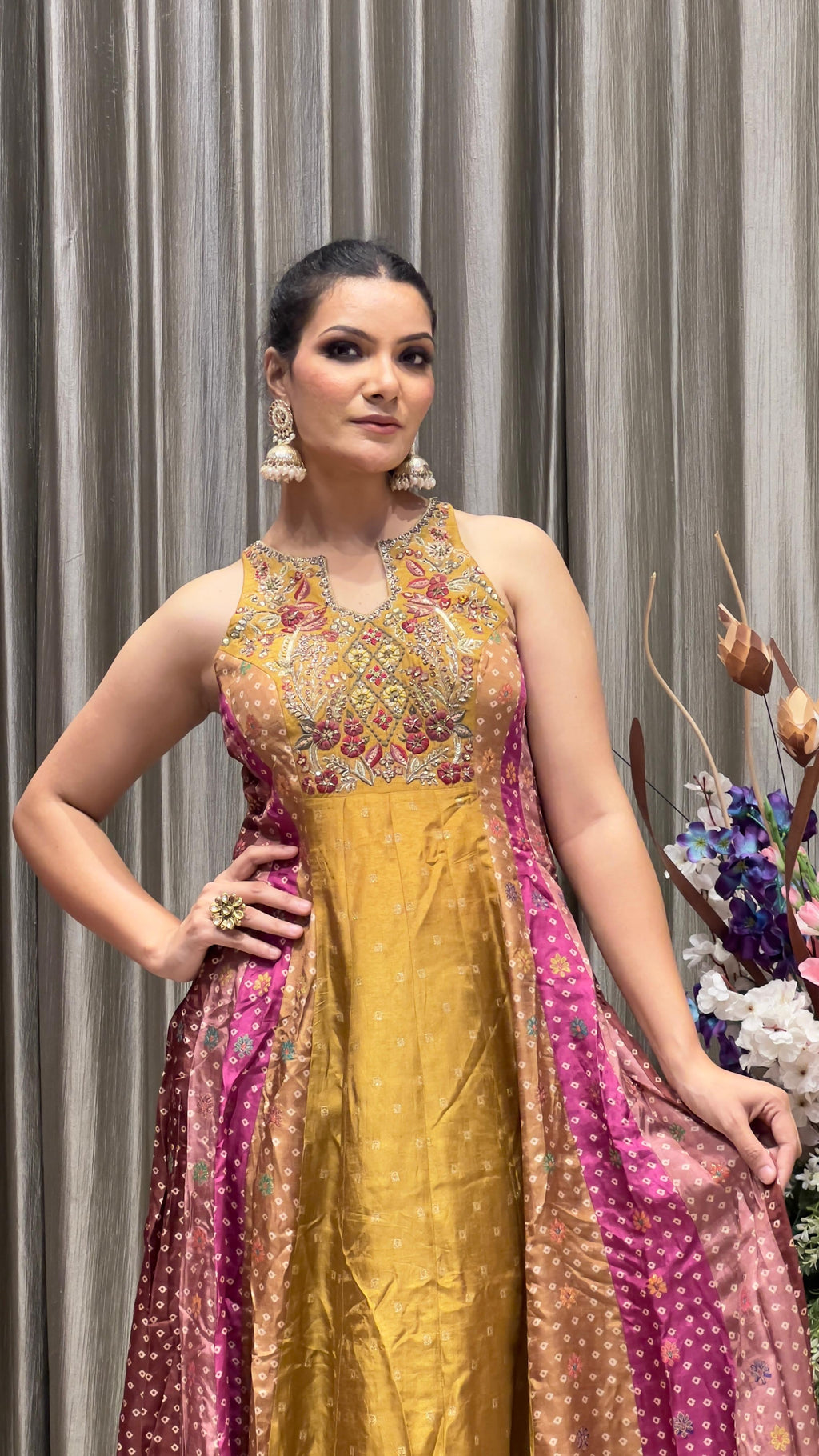 ANARKALI DRESS FESTIVE CELEBRATION,TRADITIONAL FUNCTION,SANGEET,WEDDING ATTIRE.