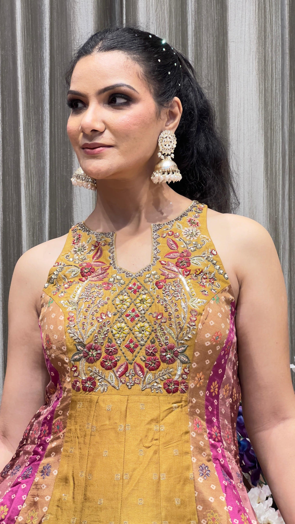 ANARKALI DRESS FESTIVE CELEBRATION,TRADITIONAL FUNCTION,SANGEET,WEDDING ATTIRE.