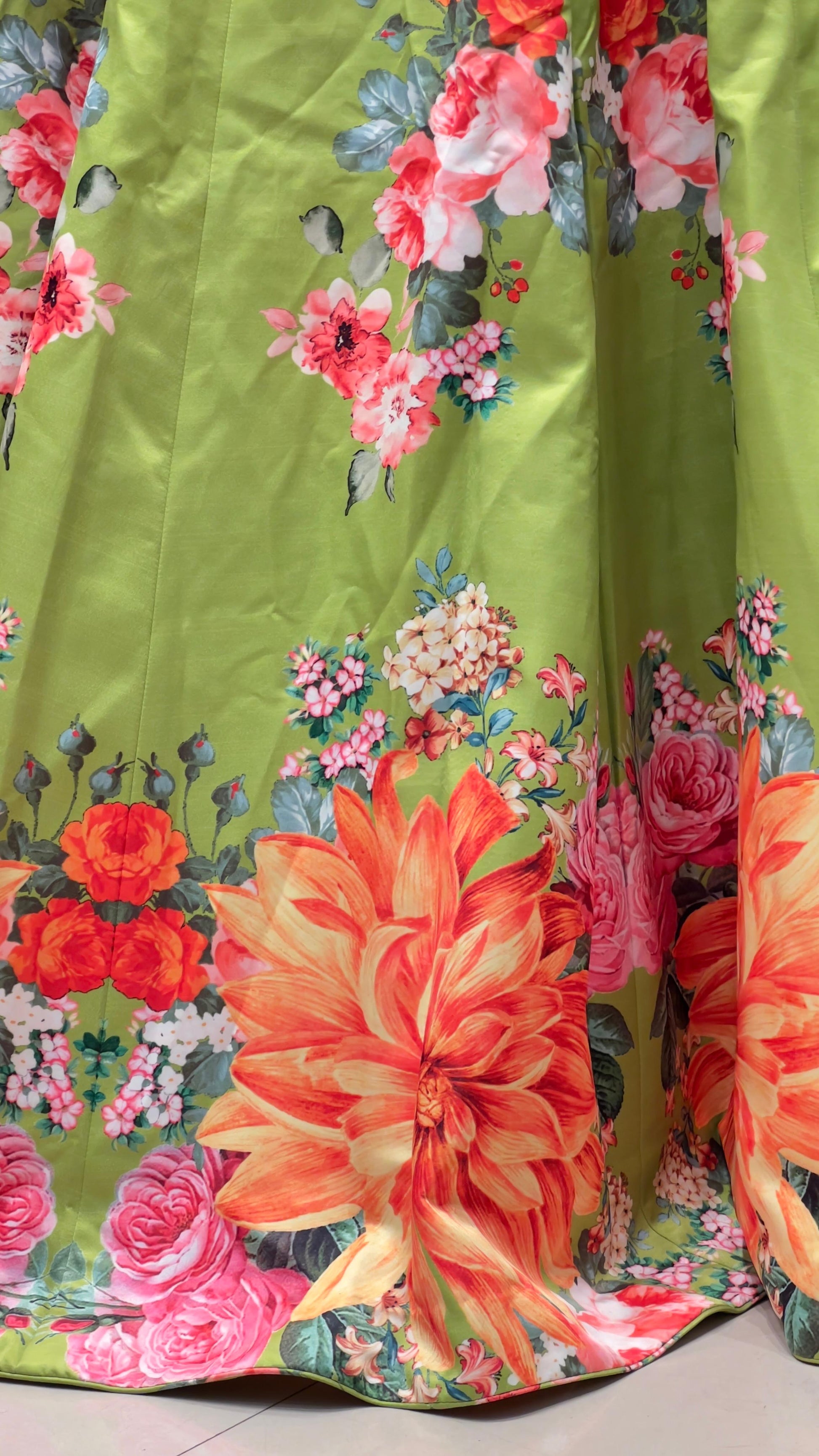 PRINTED LEHENGA CHOLI SANGEET,CASUAL OCCASSION,EVENING FUNCTION PARTY WEAR