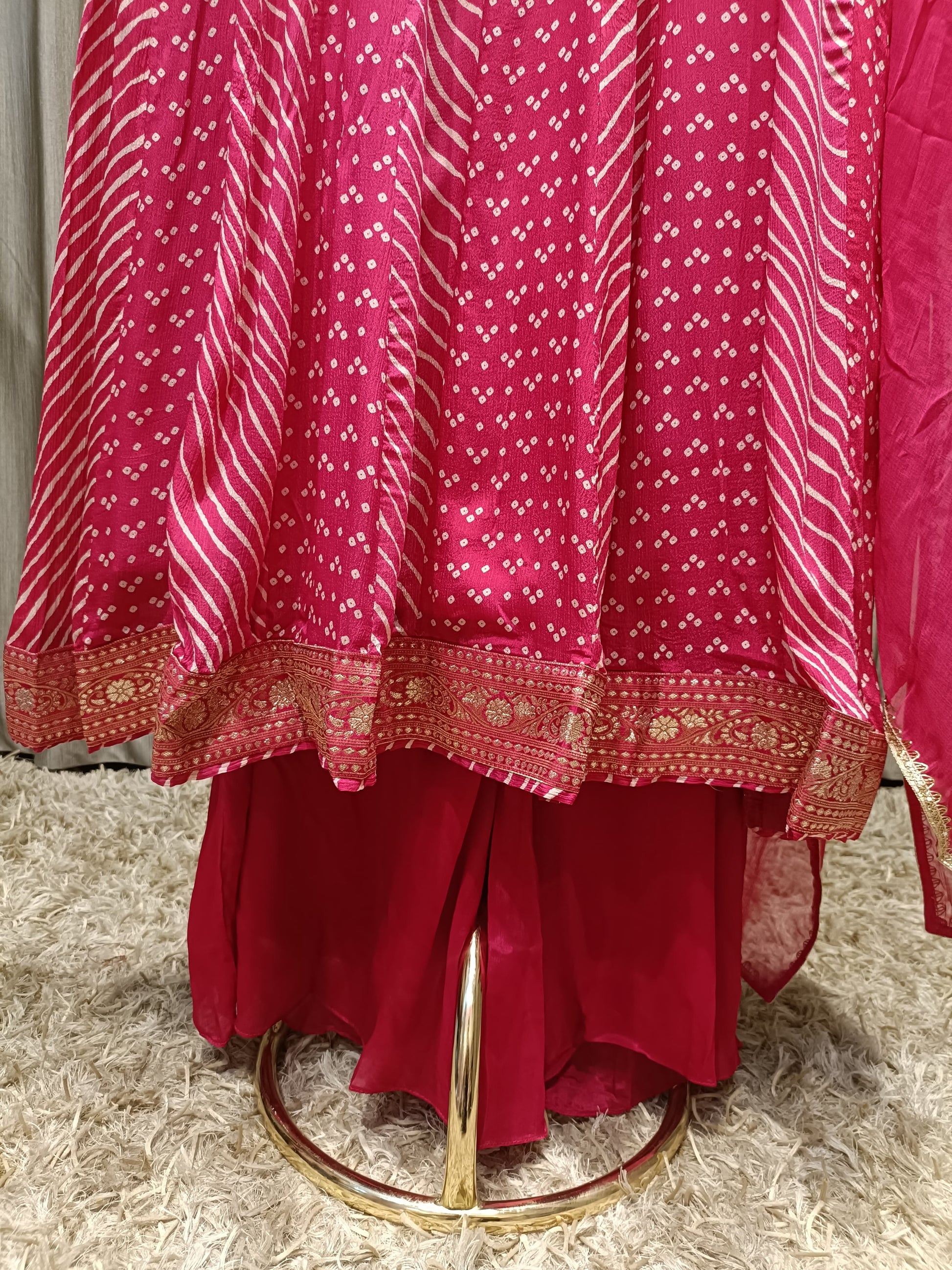 PALAZZO WITH ANARKALI STYLE DRESS SANGEET,EVENINNG CELEBRATION,FESTIVE OCCASSION , PARTY WEAR